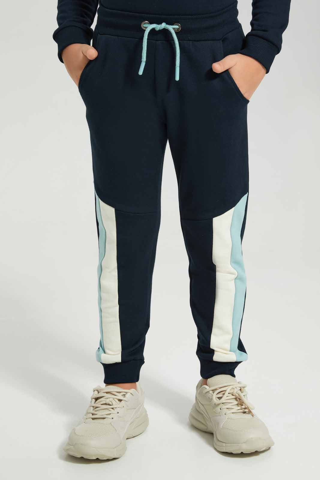 Redtag-Mint-Crew-Neck-Paneled-Jog-Suit-BOY-Jog-Sets,-Category:Jog-Sets,-Colour:Mint,-Deals:New-In,-Filter:Boys-(2-to-8-Yrs),-New-In-BOY-APL,-Non-Sale,-Section:Boys-(0-to-14Yrs),-W22B-Boys-2 to 8 Years