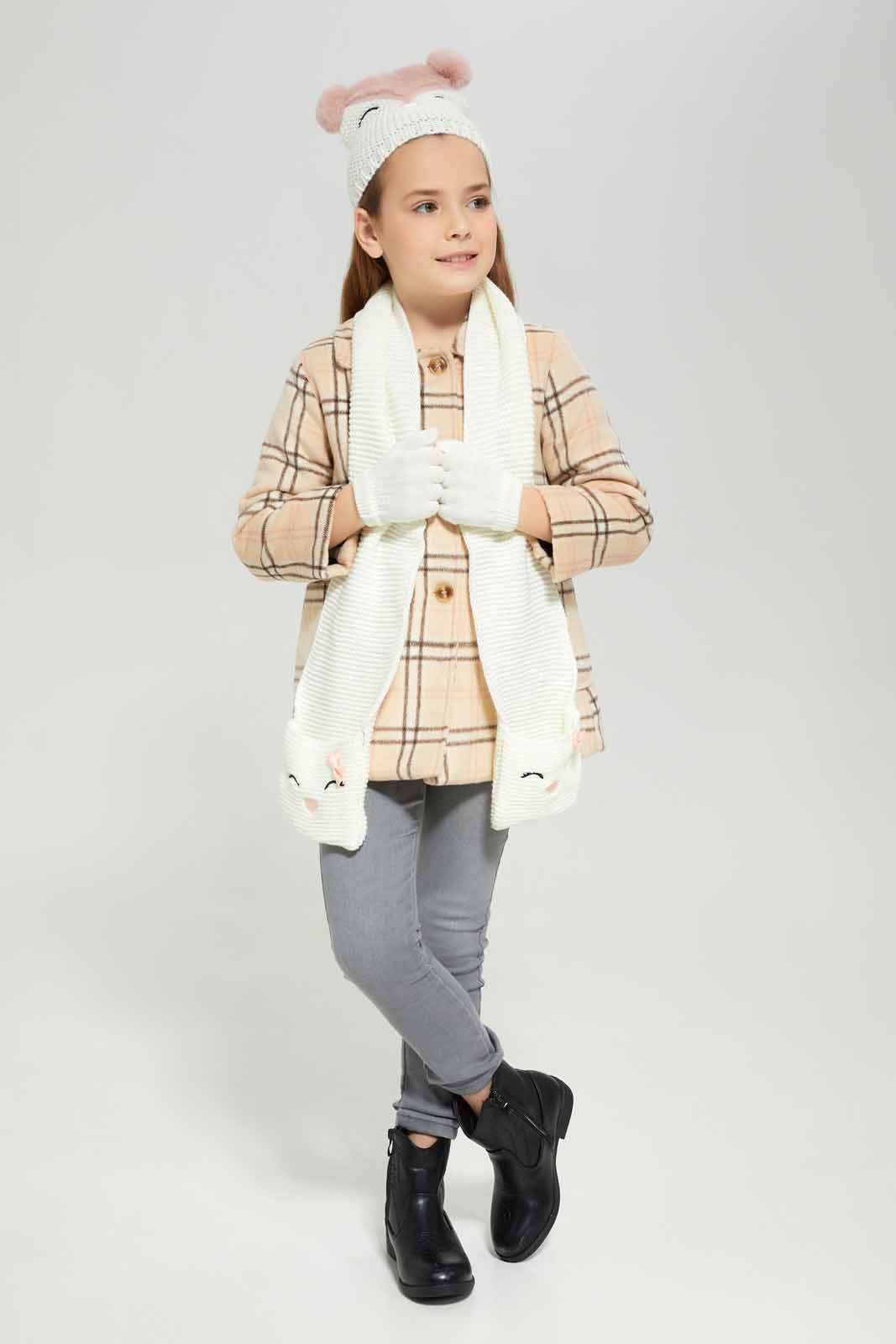 Redtag-Assorted-Long-Length-Melton-Coat-Category:Jackets,-Colour:Assorted,-Deals:New-In,-Dept:Girls,-EHW,-Filter:Girls-(2-to-8-Yrs),-GIR-Jackets,-New-In-GIR-APL,-Non-Sale,-Section:Girls-(0-to-14Yrs),-W22B-Girls-2 to 8 Years
