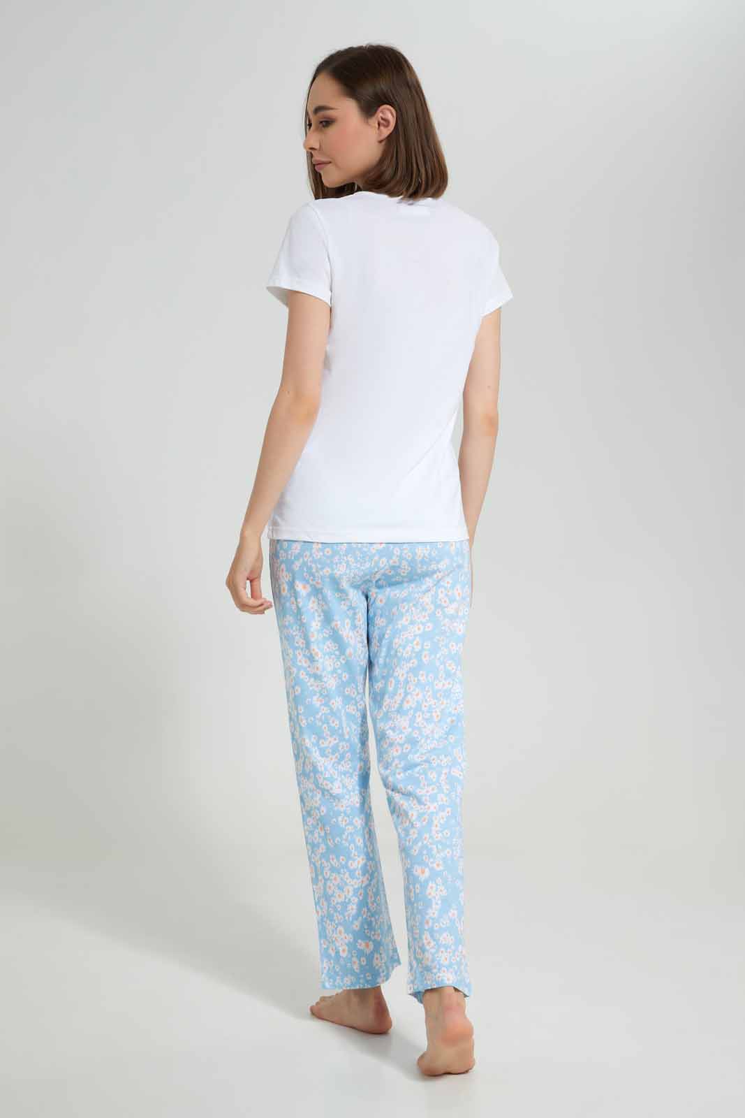 Redtag-Women-White-Ladies-Aop-Pj-With-Vest-Category:Pyjama-Sets,-Colour:White,-Deals:New-In,-Filter:Women's-Clothing,-New-In-Women-APL,-Non-Sale,-Section:Women,-TBL,-W22A,-Women-Pyjama-Sets--