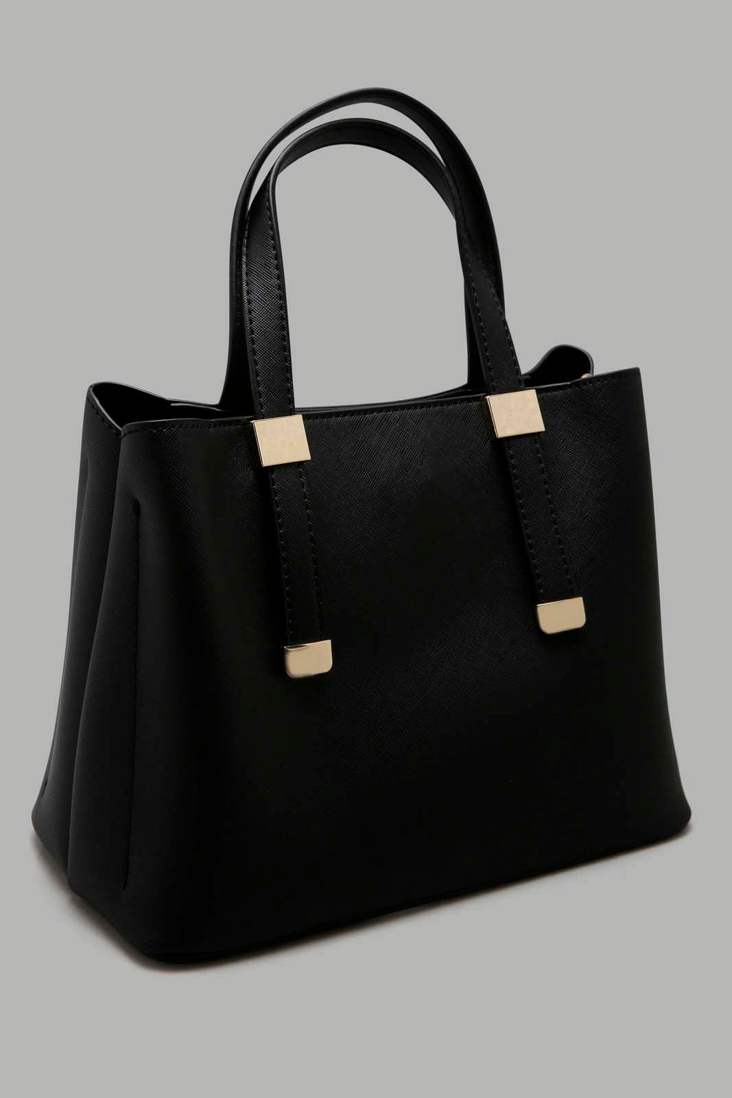 Redtag-Black-Embllished-Day-Bag-Category:Bags,-Colour:Black,-Filter:Women's-Accessories,-New-In,-New-In-Women-ACC,-Non-Sale,-Section:Women,-W22B,-Women-Bags-Women-