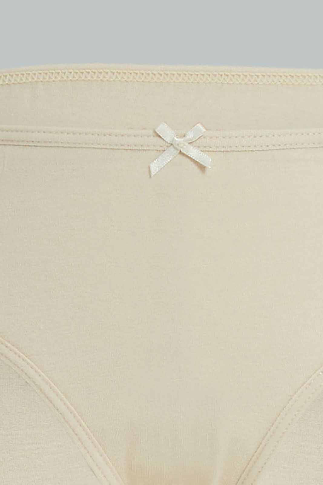 Redtag-Girls-5Pk-Brief-Hearts---Pink/White-365,-Category:Briefs,-Colour:Apricot,-Deals:New-In,-Dept:Girls,-ESS,-Filter:Girls-(2-to-8-Yrs),-GIR-Briefs,-New-In-GIR-APL,-Non-Sale,-Section:Girls-(0-to-14Yrs)-Girls-2 to 8 Years