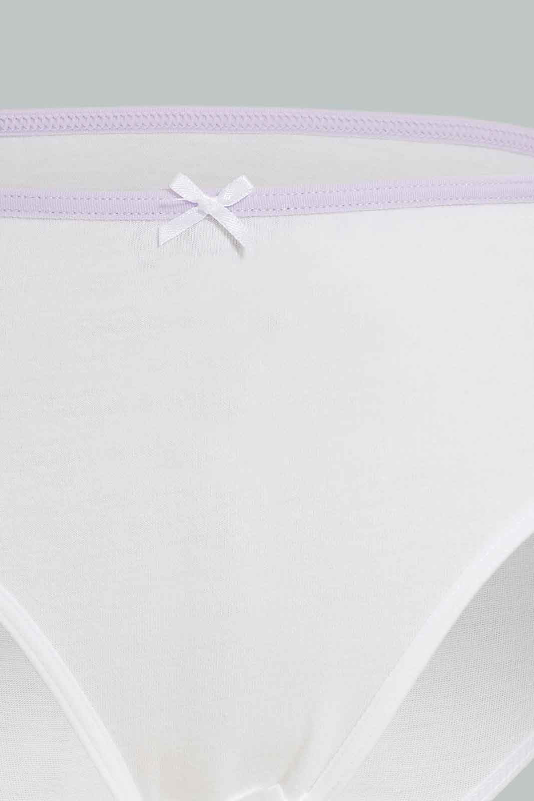 Redtag-Girls-7Pk-Brief-Floral---Dusty-Pink/White-365,-Category:Briefs,-Colour:White,-Deals:New-In,-ESS,-Filter:Girls-(2-to-8-Yrs),-GIR-Briefs,-New-In-GIR-APL,-Non-Sale,-Section:Girls-(0-to-14Yrs)-Girls-2 to 8 Years