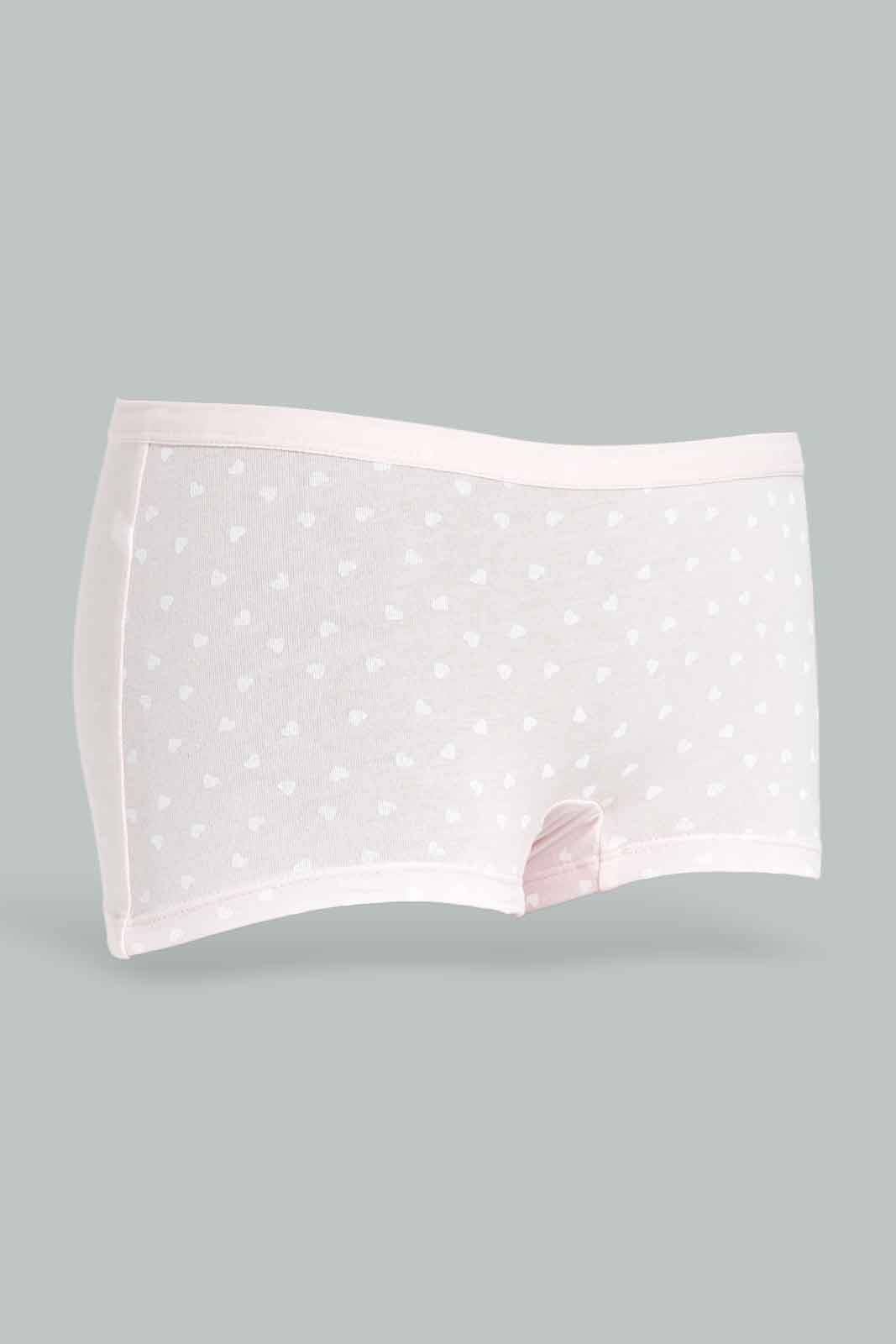Redtag-Girls-3Pk-Boxer---Coral-Pack-365,-Category:Briefs,-Colour:Orange,-Deals:New-In,-ESS,-Filter:Girls-(2-to-8-Yrs),-GIR-Briefs,-New-In-GIR-APL,-Non-Sale,-Section:Girls-(0-to-14Yrs)-Girls-2 to 8 Years