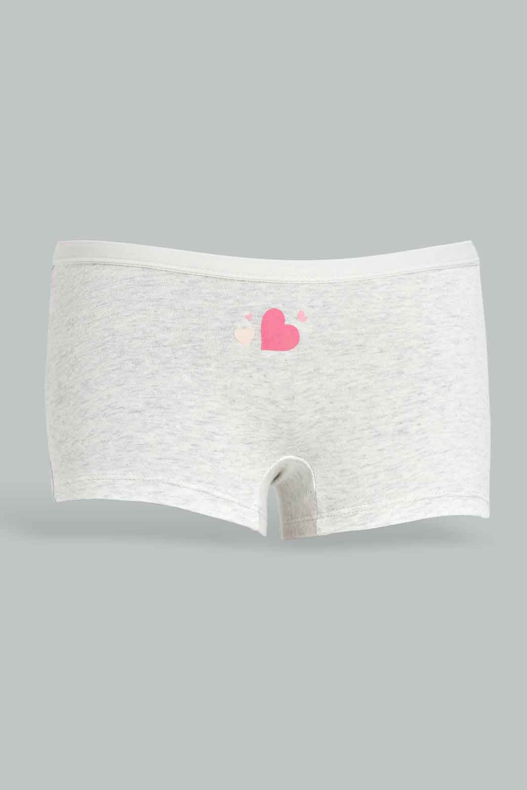 Redtag-Girls-3Pk-Boxer---Coral-Pack-365,-Category:Briefs,-Colour:Orange,-Deals:New-In,-ESS,-Filter:Girls-(2-to-8-Yrs),-GIR-Briefs,-New-In-GIR-APL,-Non-Sale,-Section:Girls-(0-to-14Yrs)-Girls-2 to 8 Years