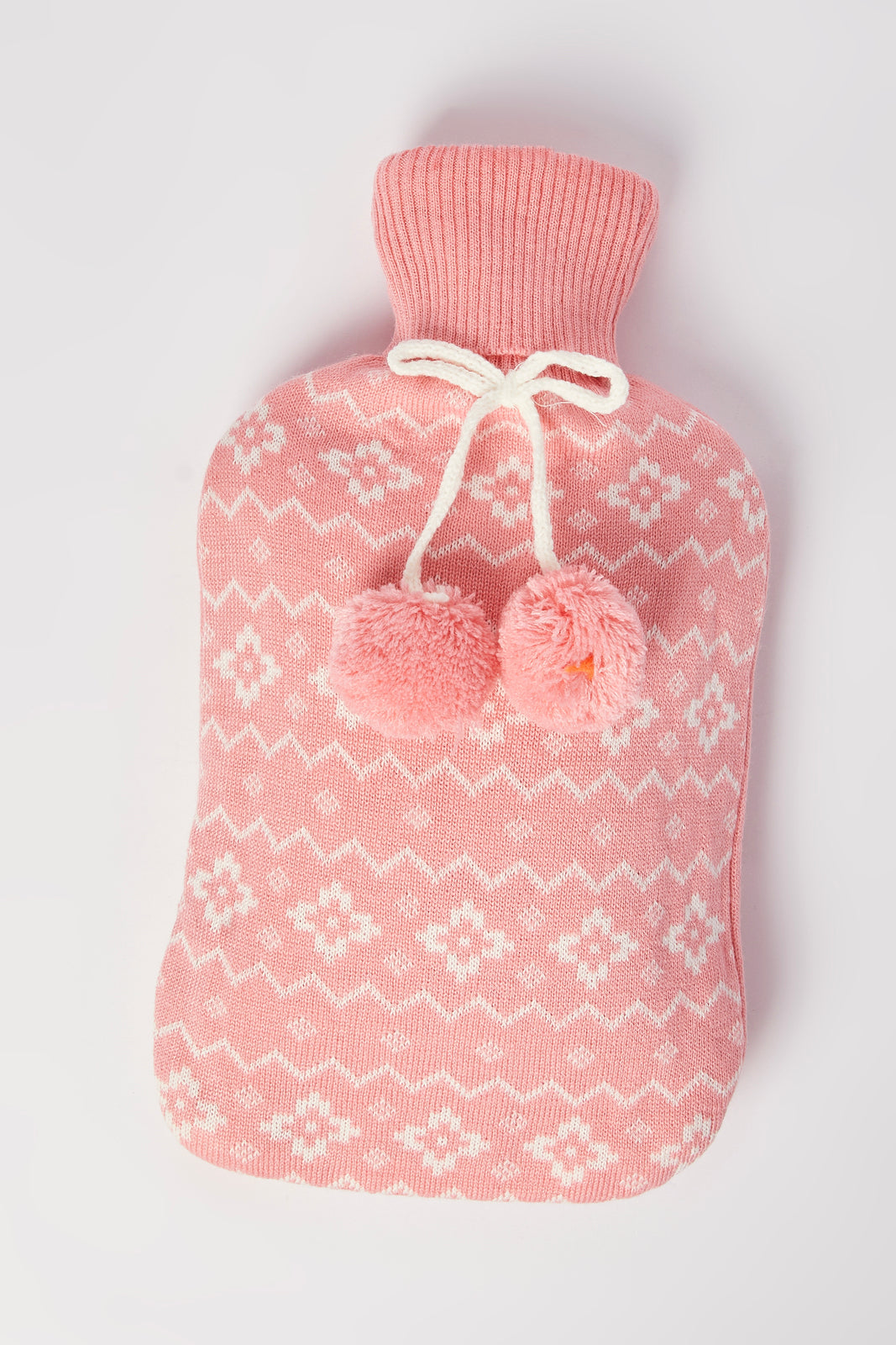 Redtag-2L-Hot-Water-Bag-With-Knitted-Cover-Category:Bags,-Colour:Pink,-Deals:2-FOR-49,-Dept:Home,-Filter:Travel-Accessories,-IMP-Bags,-New-In,-New-In-IMP-ACC,-Non-Sale,-S23A,-Section:Homewares-Home-Accessories-