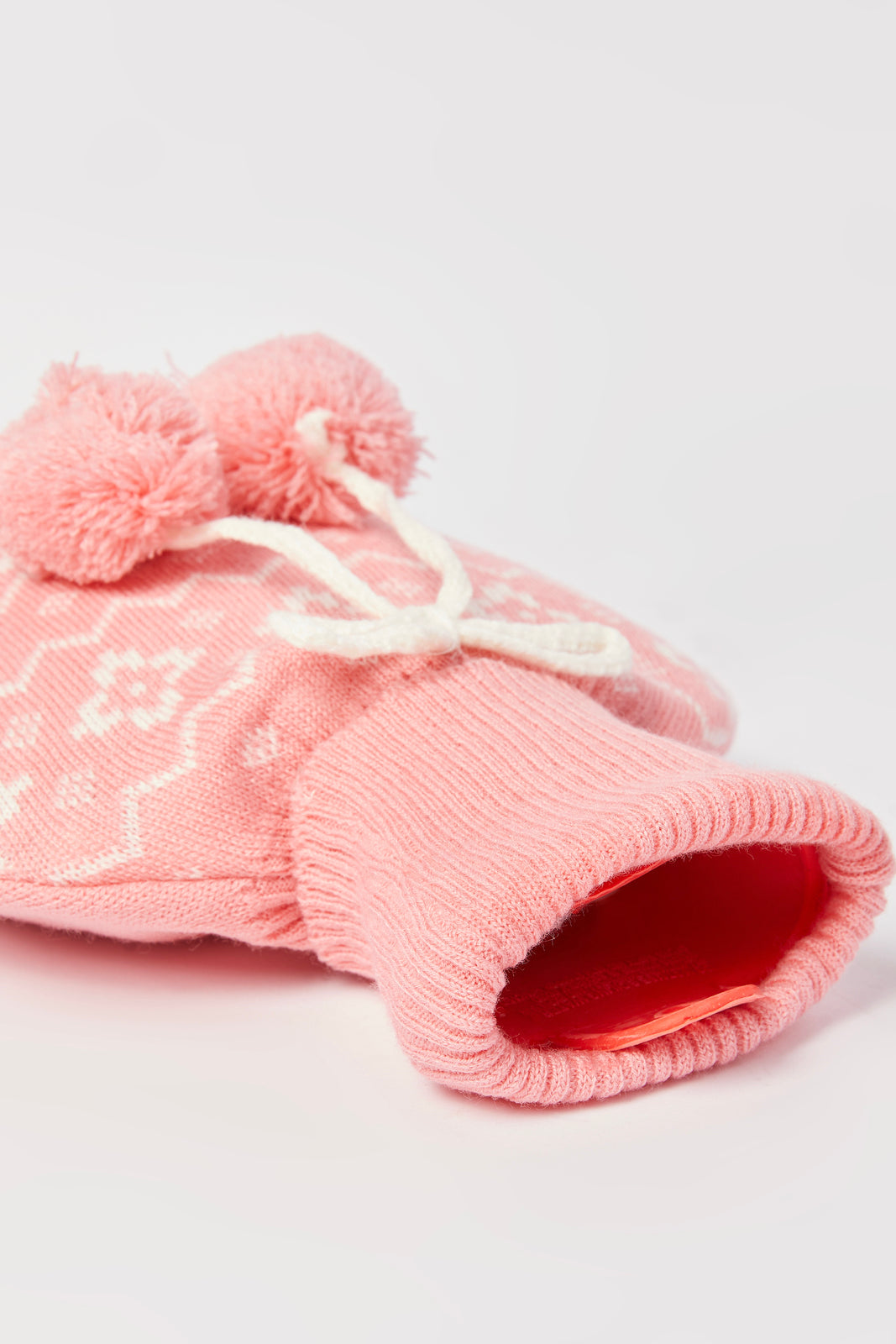 Redtag-2L-Hot-Water-Bag-With-Knitted-Cover-Category:Bags,-Colour:Pink,-Deals:2-FOR-49,-Dept:Home,-Filter:Travel-Accessories,-IMP-Bags,-New-In,-New-In-IMP-ACC,-Non-Sale,-S23A,-Section:Homewares-Home-Accessories-