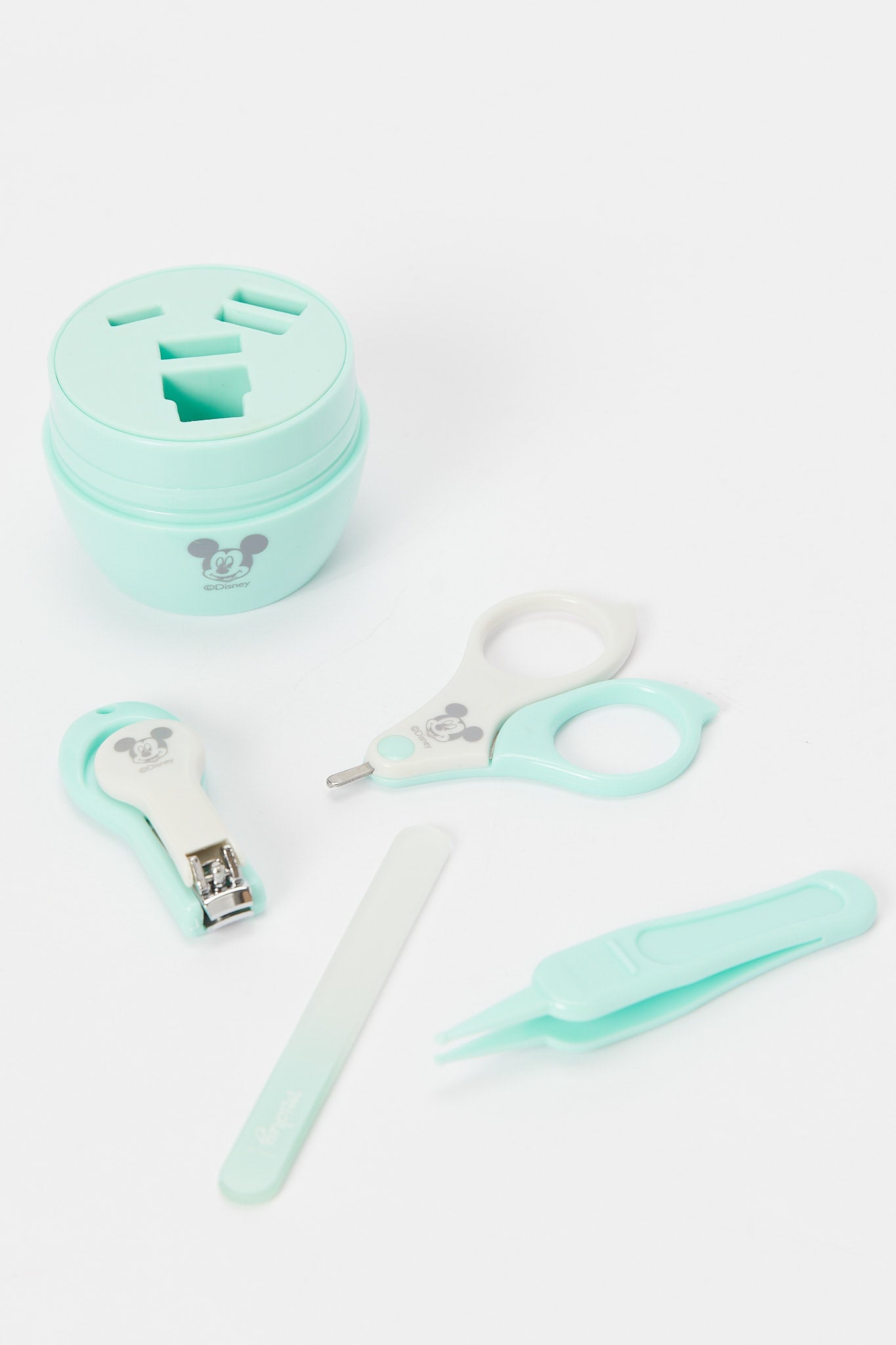 Redtag-Light-Mint/White-Mickey-5Pcs-Groming-Set-Category:Newborn-Accessories,-CHR,-CHR:CHR,-Colour:Mint,-Deals:New-In,-Dept:New-Born,-Filter:Newborn-Accessories,-H1:ACC,-H2:NBN,-H3:NUF,-H4:NUF,-NBN-Newborn-Accessories,-New-In,-New-In-NBN-ACC,-Non-Sale,-Packs,-S23A,-Season:S23B,-Section:Boys-(0-to-14Yrs),-Set:Set-of-5,-Style:INFANT-FEEDING-New-Born-Baby-
