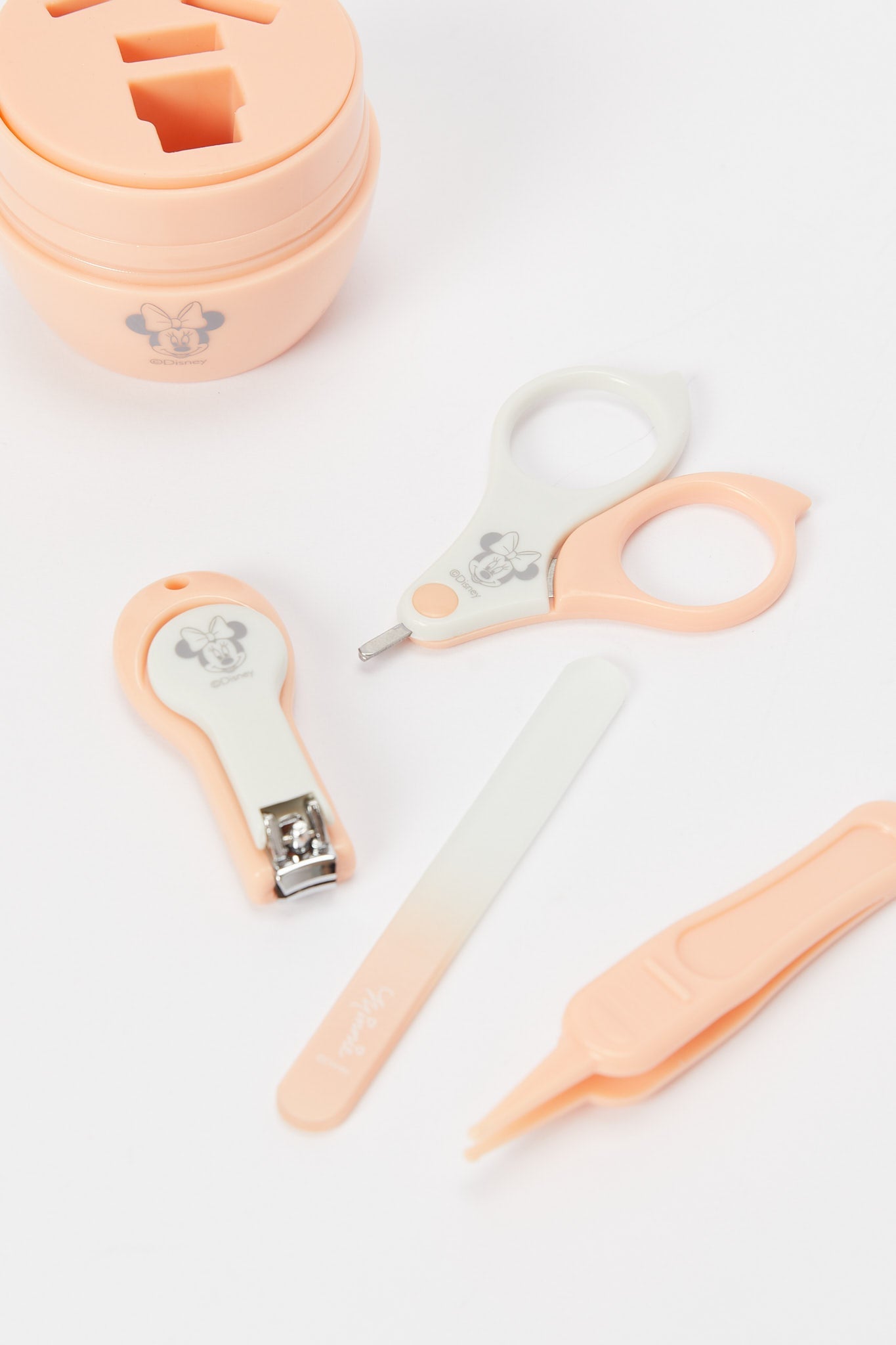 Redtag-Pink/White-Minnie-5Pcs-Groming-Set-Category:Newborn-Accessories,-CHR,-CHR:CHR,-Colour:Pink,-Deals:New-In,-Dept:New-Born,-Filter:Newborn-Accessories,-H1:ACC,-H2:NBN,-H3:NUF,-H4:NUF,-NBN-Newborn-Accessories,-New-In,-New-In-NBN-ACC,-Non-Sale,-Packs,-S23A,-Season:S23B,-Section:Boys-(0-to-14Yrs),-Set:Set-of-5,-Style:INFANT-FEEDING-New-Born-Baby-