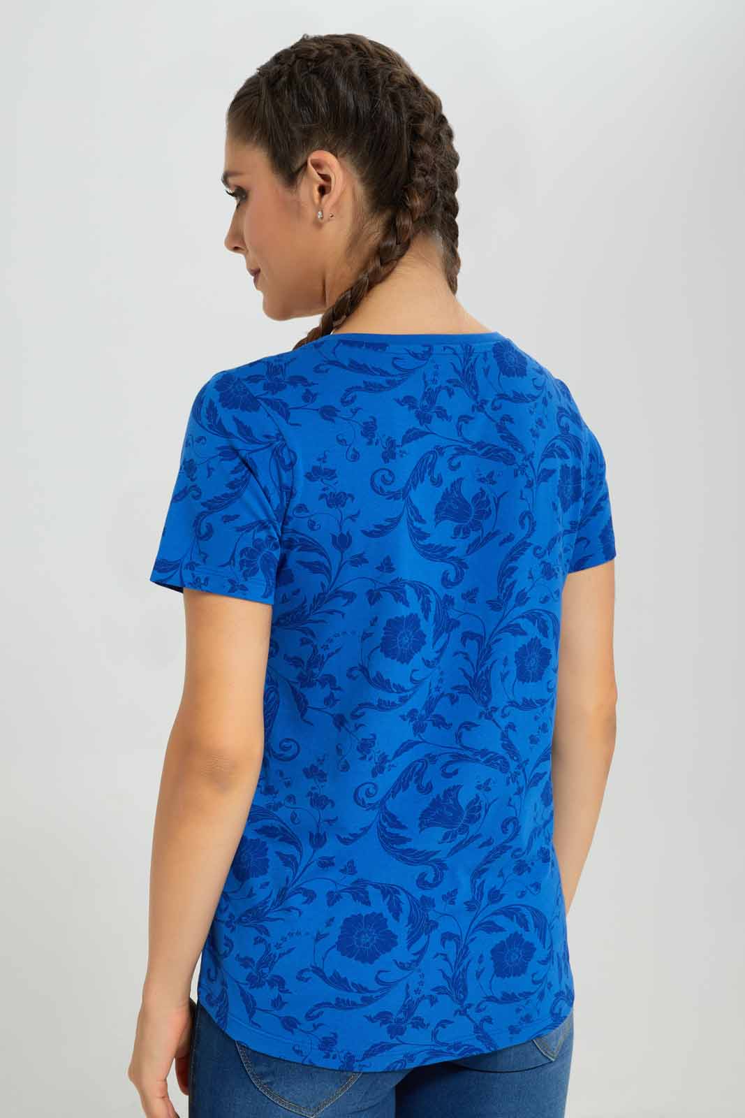Redtag-Women-Blue-France-Placement-Print-Active-T-Shirt-Category:T-Shirts,-Colour:Blue,-Deals:New-In,-Filter:Women's-Clothing,-FWC,-New-In-Women-APL,-Non-Sale,-Section:Women,-W22B,-Women-T-Shirts-Women's-