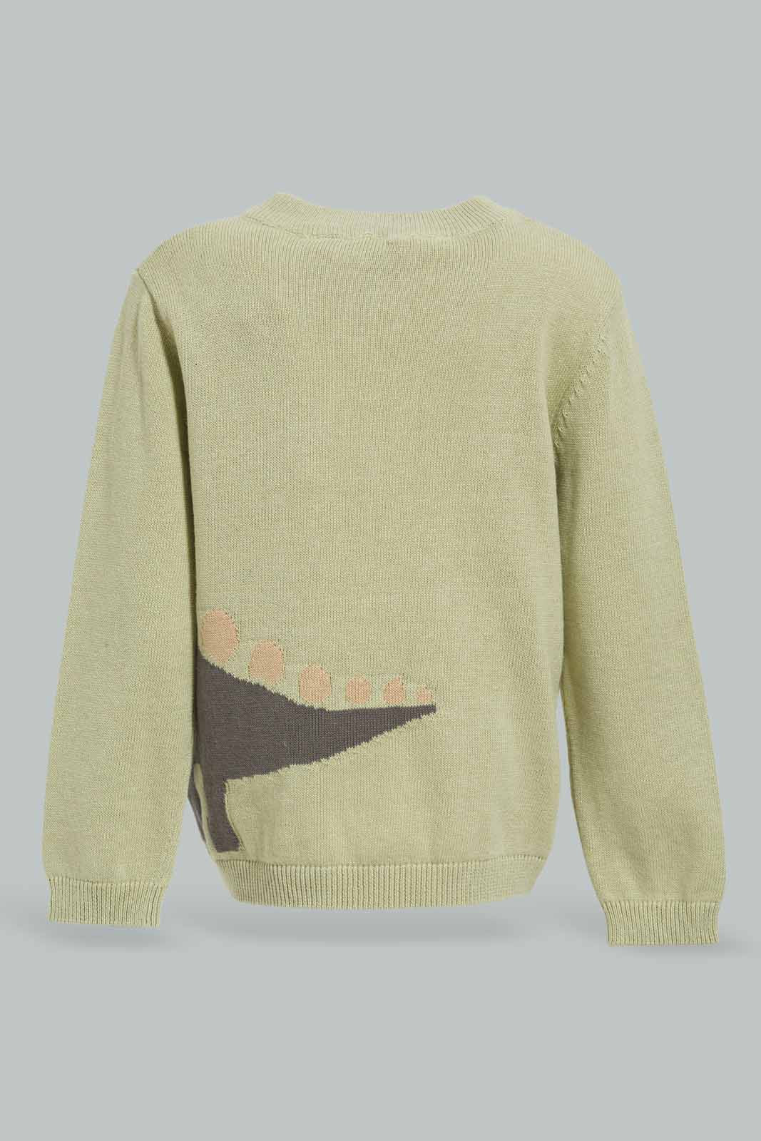 Redtag-Boys-Grey-Dino-Printed-Pullover-Category:Pullovers,-Colour:Grey,-Deals:New-In,-Filter:Infant-Boys-(3-to-24-Mths),-INB-Pullovers,-New-In-INB-APL,-Non-Sale,-Section:Boys-(0-to-14Yrs),-W22B-Infant-Boys-3 to 24 Months