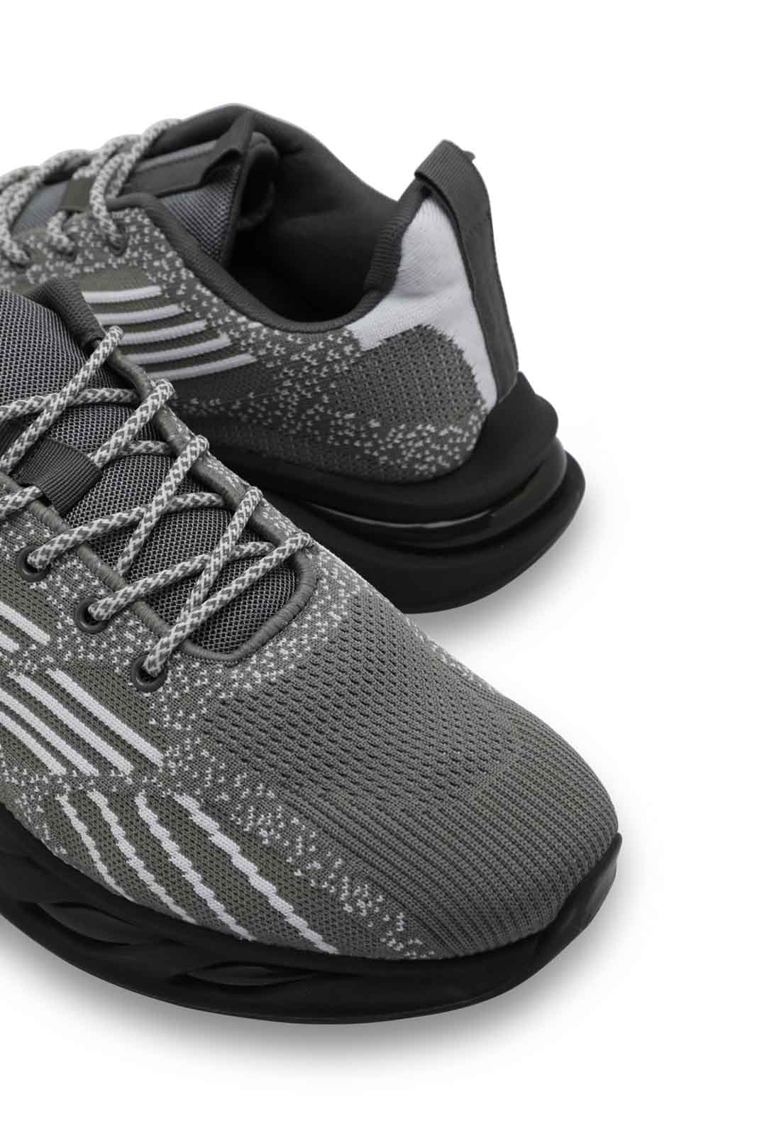 Redtag-Mid-Grey-Lace-Inset-Knit-Sneaker-Category:Trainers,-Colour:Grey,-Deals:New-In,-Dept:Menswear,-Filter:Men's-Footwear,-Men-Trainers,-New-In-Men-FOO,-Non-Sale,-Section:Men,-W22A-Men's-