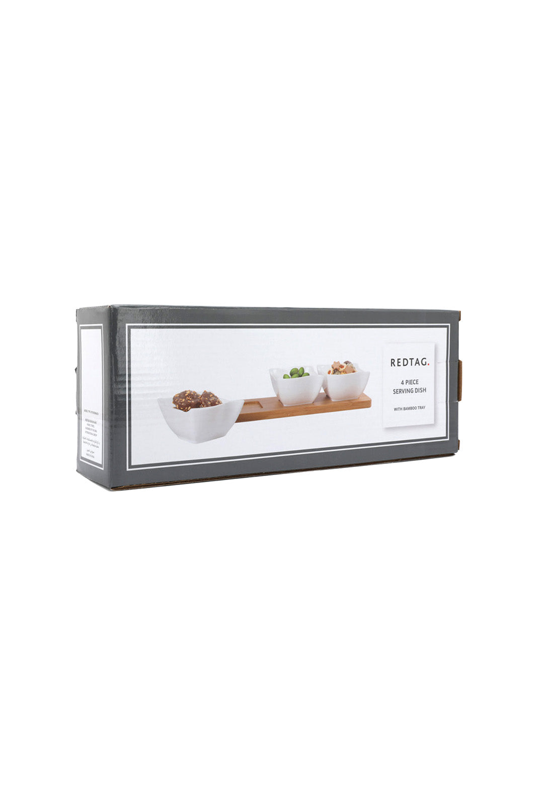 Redtag-White-Square-Bowl-With-Bamboo-Tray-(3-Piece)-Category:Bowls,-Colour:White,-Deals:New-In,-Dept:Home,-Filter:Home-Dining,-HMW-DIN-Serveware,-New-In-HMW-DIN,-Non-Sale,-Section:Homewares,-W22B-Home-Dining-
