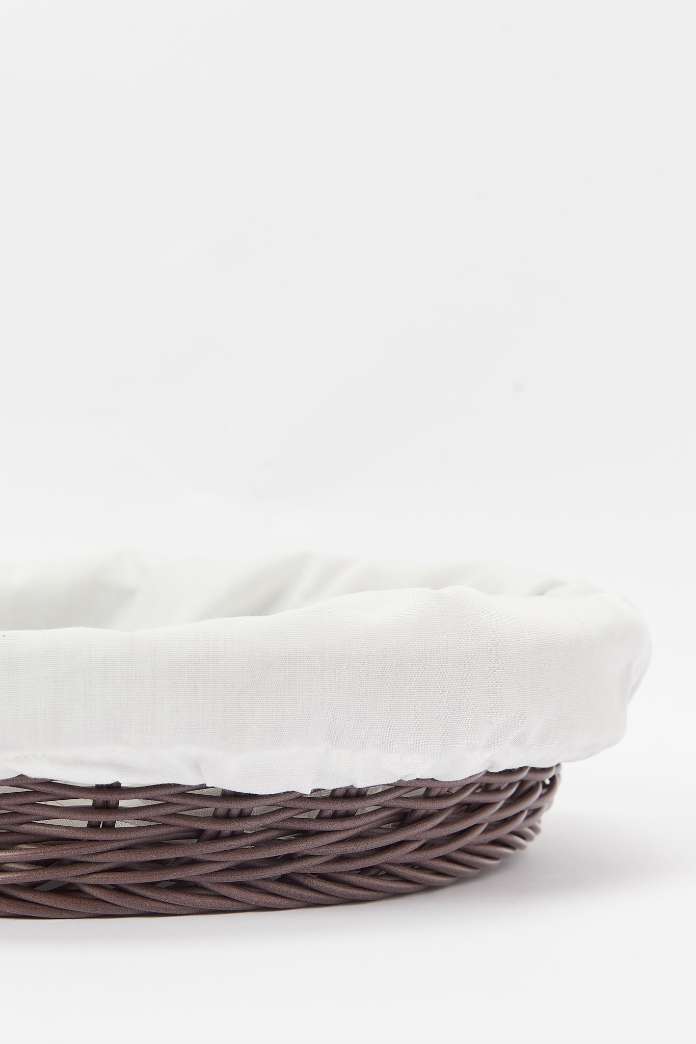 Redtag-Brown-Round-Woven-Basket-With-Cloth-Category:Kitchen-Baskets,-Colour:Brown,-Deals:New-In,-Dept:Home,-Filter:Home-Dining,-HMW-DIN-Kitchen-Accessories,-New-In-HMW-DIN,-Non-Sale,-S23A,-Section:Homewares-Home-Dining-