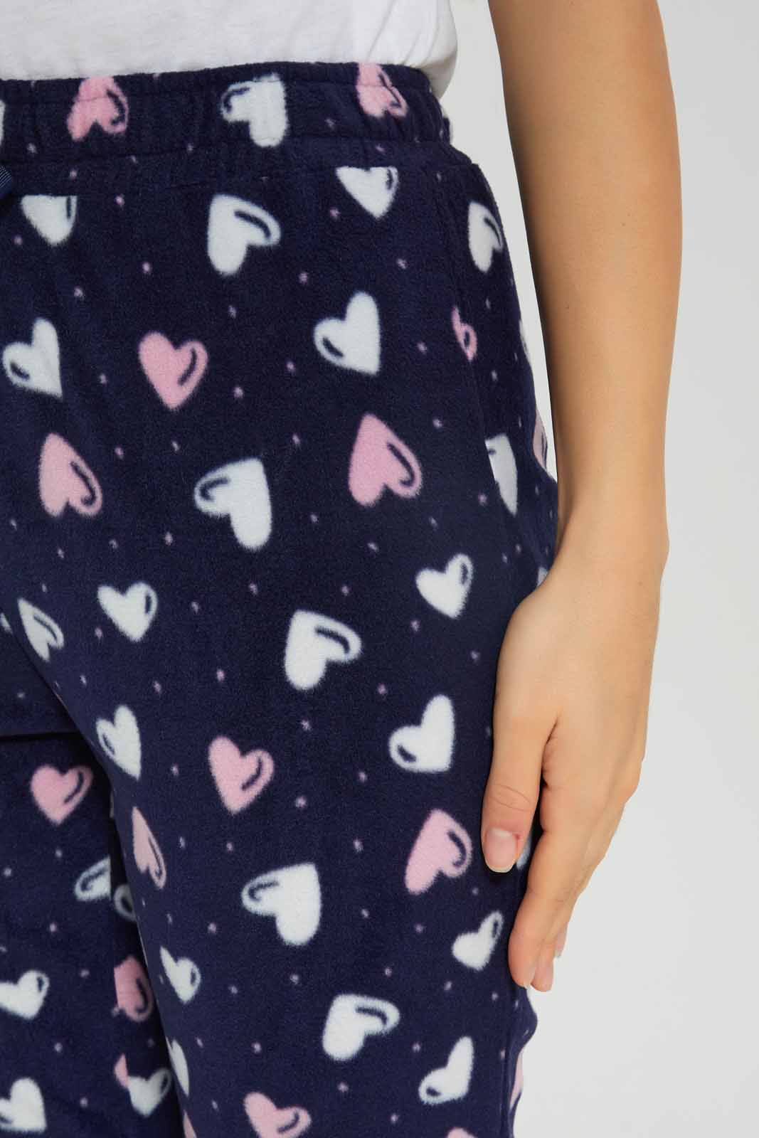 Redtag-Women-Navy-Aop-Fleece-Pyjama-Bottom-Category:Pyjama-Bottoms,-Colour:Navy,-Deals:New-In,-Dept:Ladieswear,-Filter:Women's-Clothing,-New-In-Women-APL,-Non-Sale,-Section:Women,-TBL,-W22B,-Women-Pyjama-Bottoms--