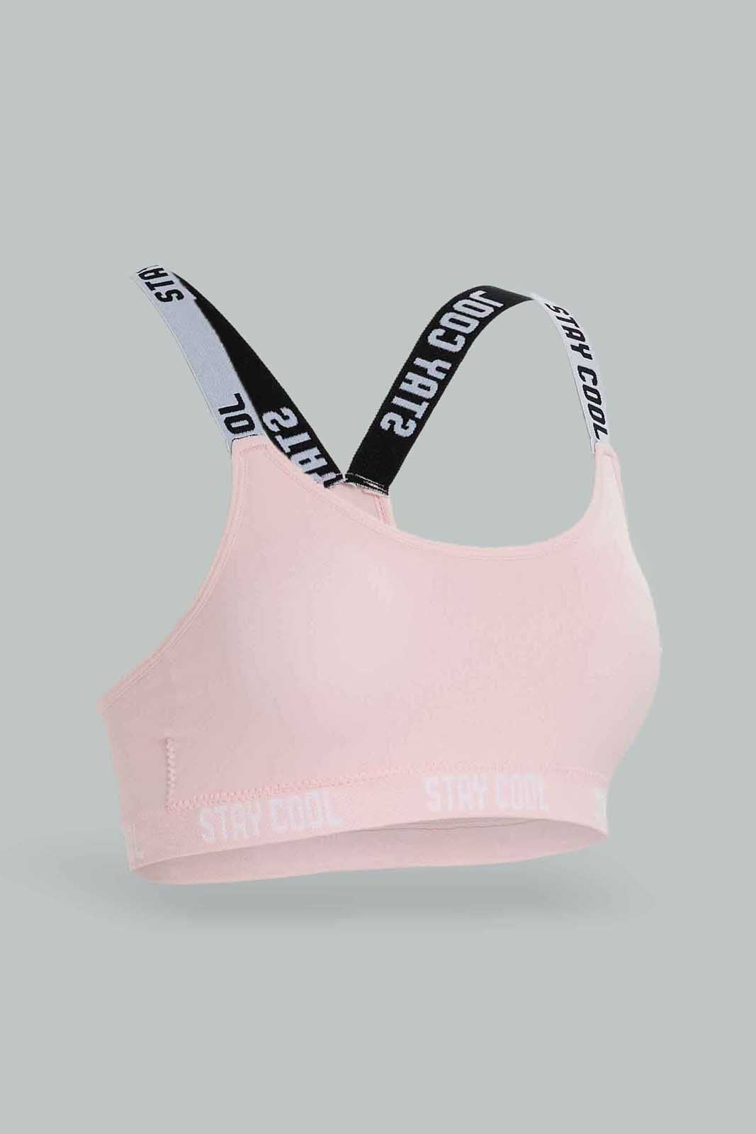 Senior Girls Pink And Blue Padded Bra Set (Pack of 2)