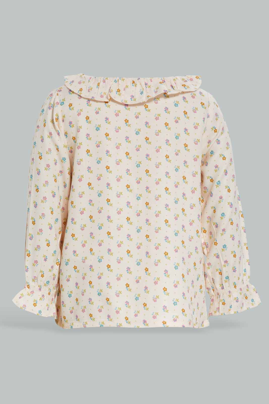 Redtag-Girls-Assorted-Colour-Allover-Print-L/S-Twill-Top-Category:Blouses,-Colour:Assorted,-Deals:New-In,-Filter:Infant-Girls-(3-to-24-Mths),-ING-Blouses,-New-In-ING-APL,-Non-Sale,-Section:Girls-(0-to-14Yrs),-W22B-Infant-Girls-3 to 24 Months