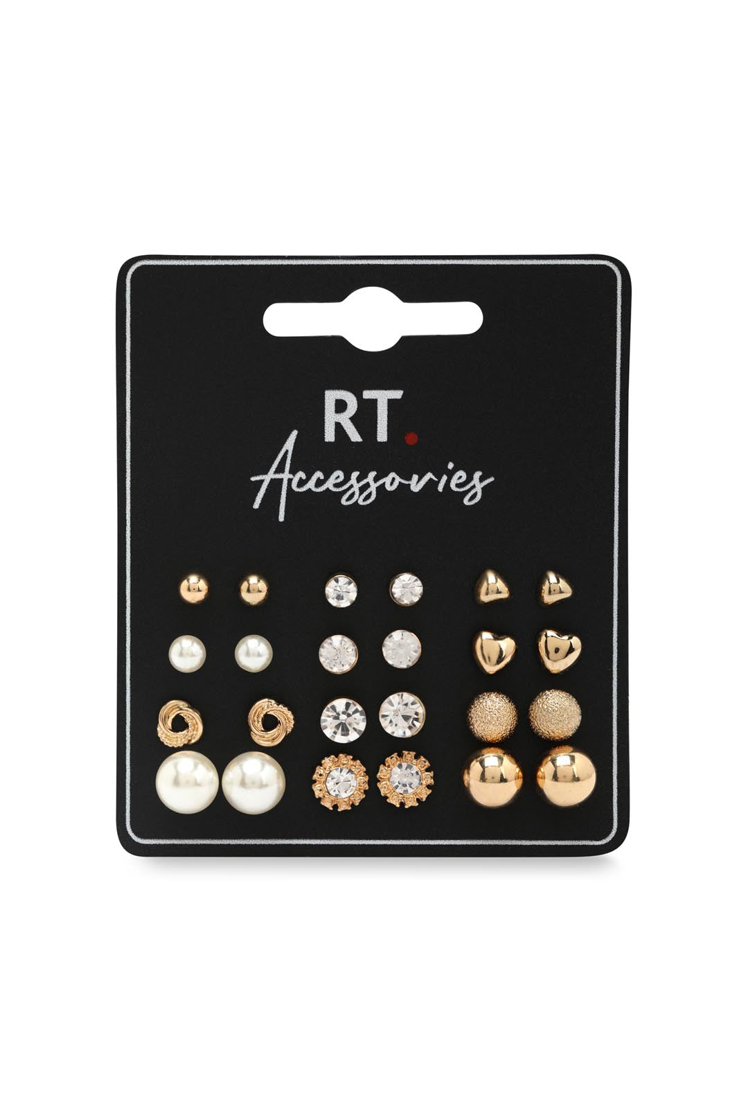 Redtag-Studs-Category:Jewellery,-Colour:Assorted,-Dept:Ladieswear,-Filter:Women's-Accessories,-LEC-Jewellery,-New-In,-New-In-Women-ACC,-Non-Sale,-Section:Women,-W22B-Women-