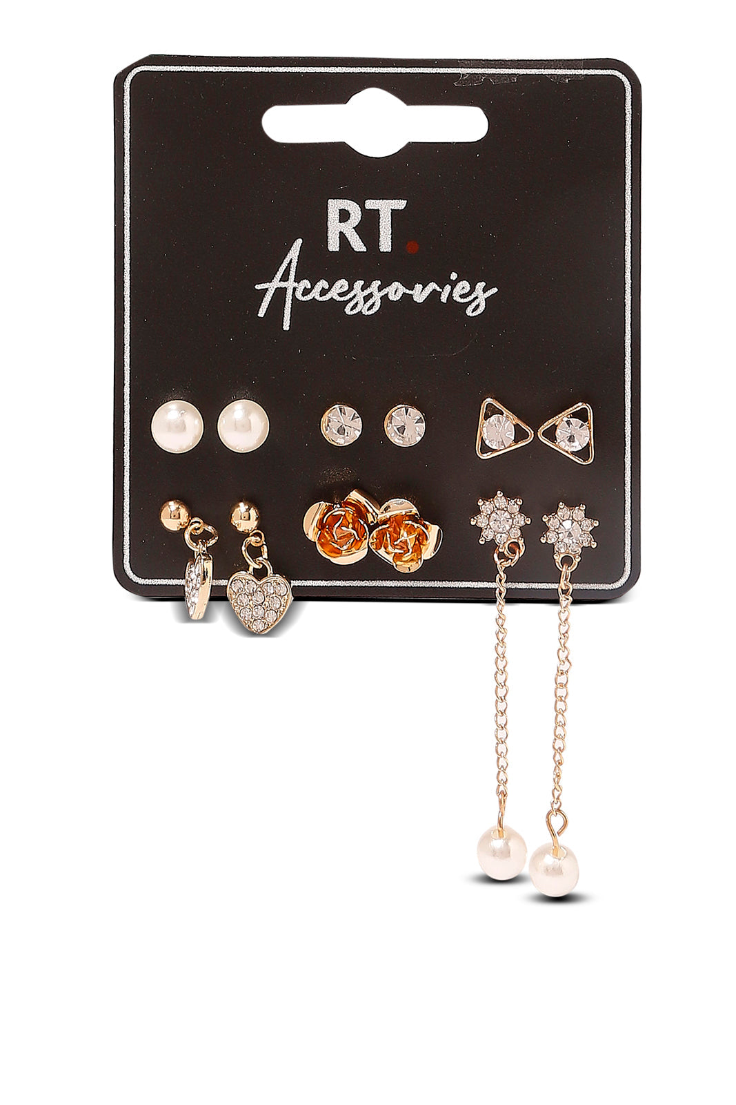 Redtag-Studs-Category:Jewellery,-Colour:Assorted,-Dept:Ladieswear,-Filter:Women's-Accessories,-LEC-Jewellery,-New-In,-New-In-Women-ACC,-Non-Sale,-S23A,-Section:Women-Women-