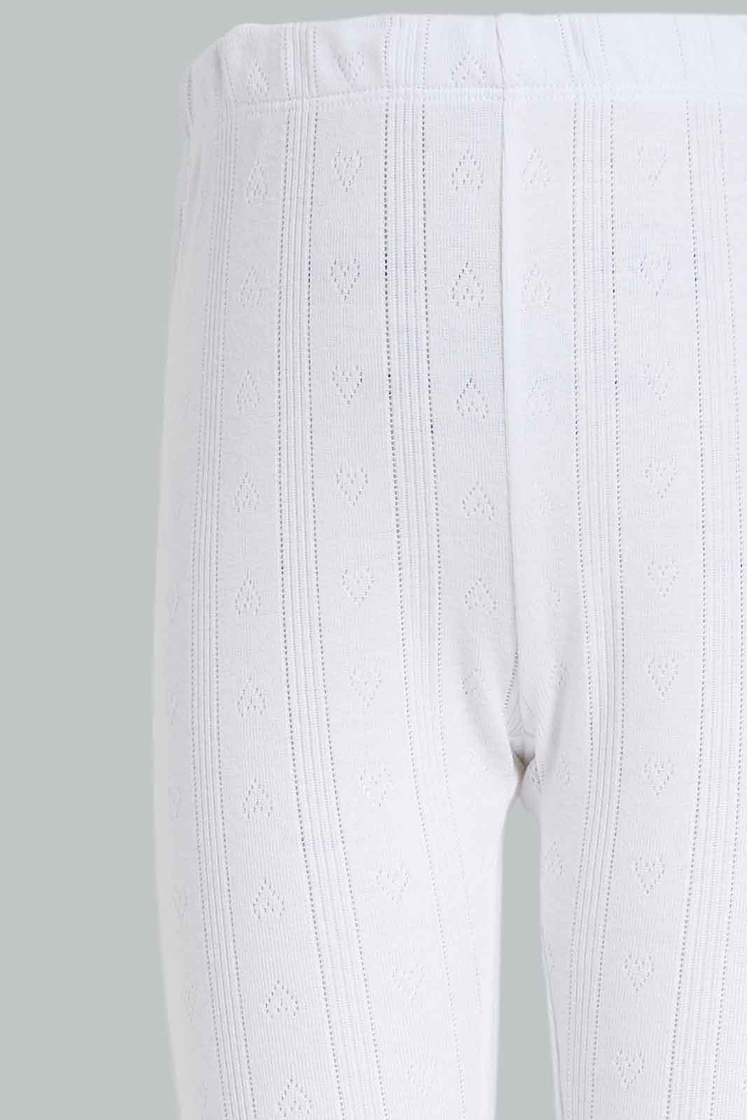Redtag-Girls-White-Thermal-Set-365,-Category:Thermals,-Colour:White,-Deals:New-In,-Dept:Girls,-Filter:Girls-(2-to-8-Yrs),-GIR-Thermals,-New-In-GIR-APL,-Non-Sale,-Section:Girls-(0-to-14Yrs)-Girls-2 to 8 Years