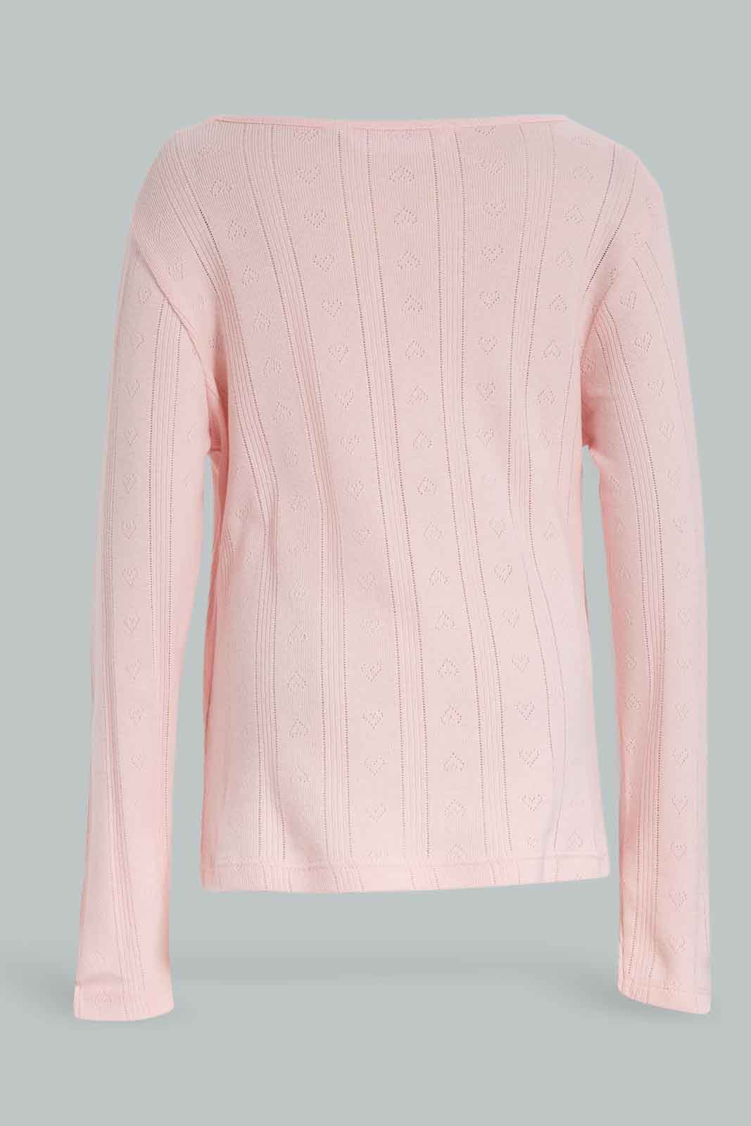 Redtag-Girls-Lt.Pink-Thermal-Set-365,-Category:Thermals,-Colour:Apricot,-Deals:New-In,-Dept:Girls,-Filter:Girls-(2-to-8-Yrs),-GIR-Thermals,-New-In-GIR-APL,-Non-Sale,-Section:Girls-(0-to-14Yrs)-Girls-2 to 8 Years