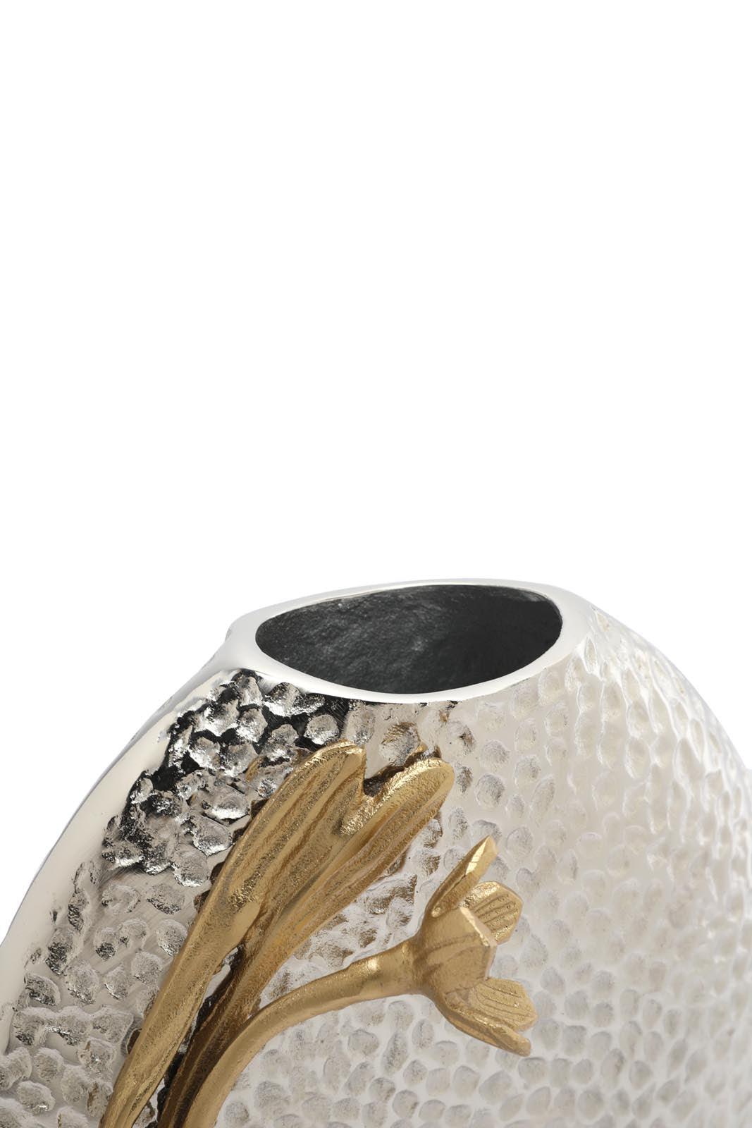 Redtag-Silver-Hammered-Decorative-Flower-Vase-Category:Plants-&-Flowers,-Colour:Silver,-Deals:New-In,-Dept:Home,-Filter:Home-Decor,-HMW-HOM-Decorative-Accessories,-New-In-HMW-HOM,-Non-Sale,-Section:Homewares,-W22B-Home-Decor-