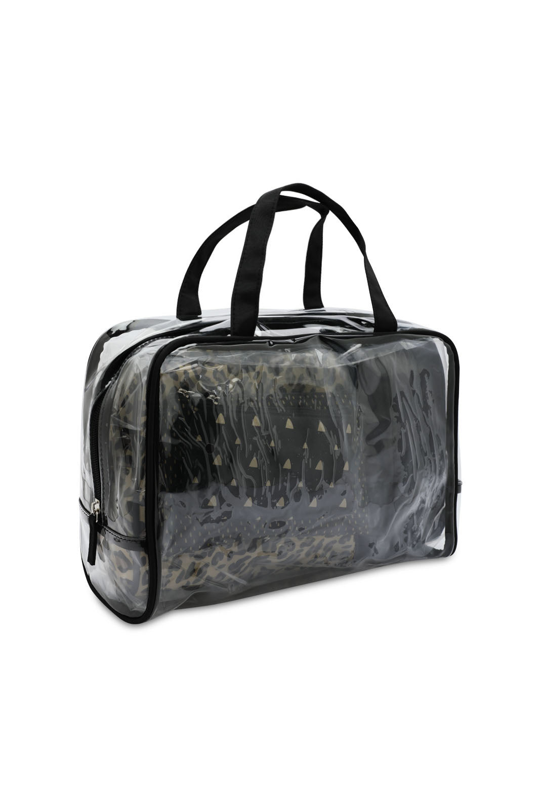 Redtag-Black-Animal-Printed-Cosmetic-Pouches-Category:Cosmetics,-Colour:Black,-Dept:Ladieswear,-Filter:Women's-Accessories,-New-In,-New-In-Women-ACC,-Non-Sale,-S23A,-Section:Women,-Women-Cosmetics-Women-