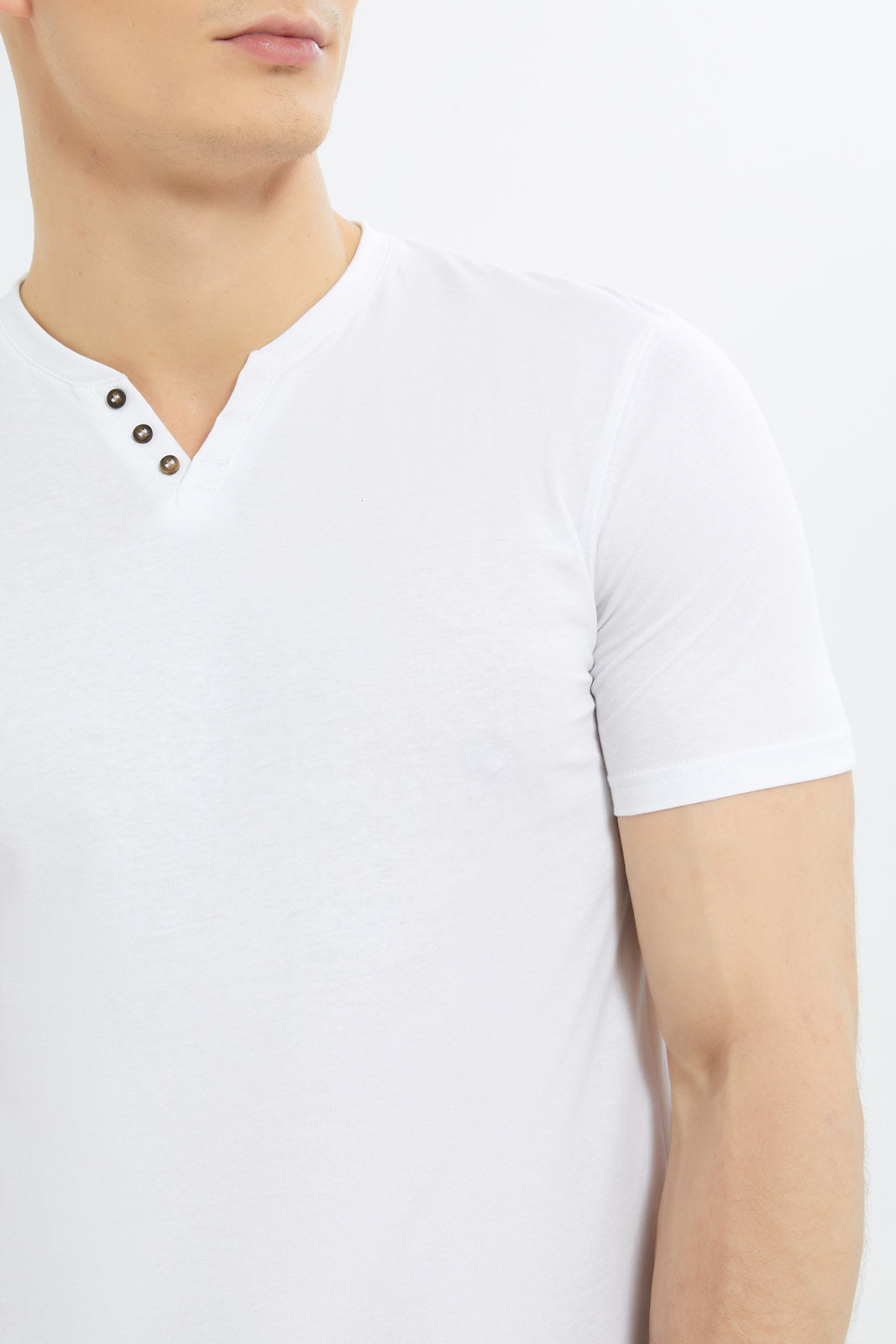 Redtag-Men-White-Notch-Neck-T-Shirt-Category:T-Shirts,-Colour:White,-Deals:New-In,-Dept:Menswear,-Filter:Men's-Clothing,-Men-T-Shirts,-New-In-Men-APL,-Non-Sale,-S23C,-Section:Men-Men's-