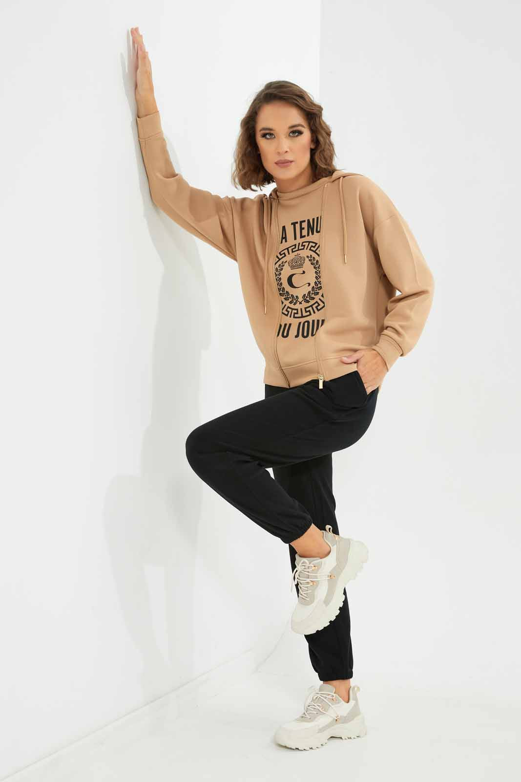 Redtag-Women-Beige-Sweatshirt-Category:Sweatshirts,-Colour:Beige,-Deals:New-In,-Dept:Ladieswear,-Filter:Women's-Clothing,-LDC,-LDC-Sweatshirts,-New-In-LDC-APL,-Non-Sale,-S23A,-Section:Women-Women's-