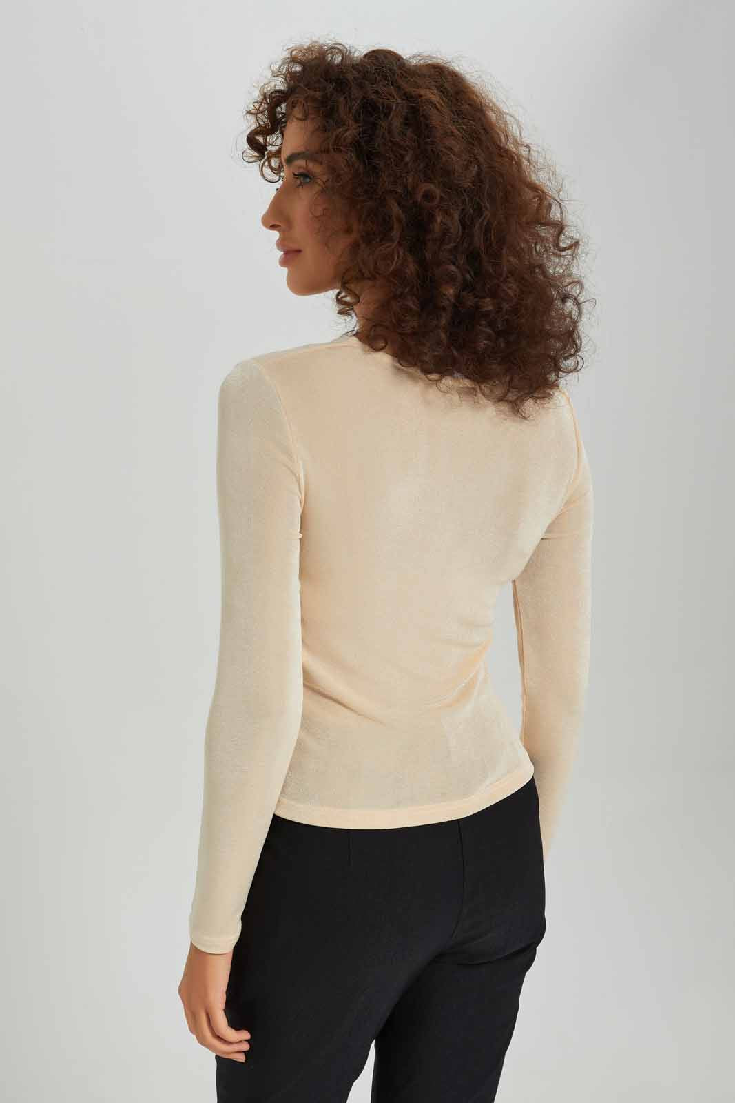 Redtag-Women-Ruch-Detail-Slinky-Top-Category:Tops,-Colour:Cream,-Deals:New-In,-Dept:Ladieswear,-Filter:Women's-Clothing,-New-In-Women-APL,-Non-Sale,-S23A,-Section:Women,-Women-Tops-Women's-