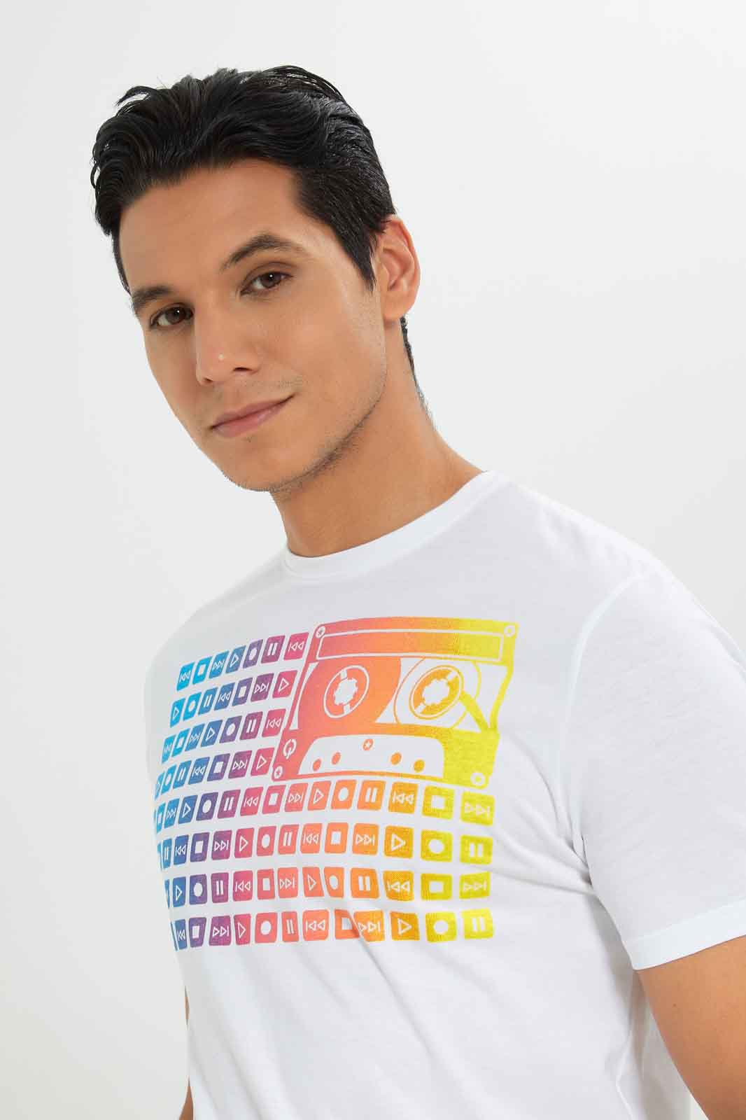 Redtag-Men-White-Graphic-T-Shirt-Category:T-Shirts,-Colour:White,-Deals:New-In,-Dept:Menswear,-Filter:Men's-Clothing,-Men-T-Shirts,-New-In-Men-APL,-Non-Sale,-S23A,-Section:Men,-TBL-Men's-