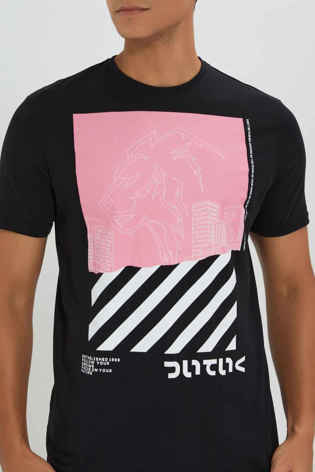 Redtag-Men-Black-Graphic-T-Shirt-Category:T-Shirts,-Colour:Black,-Deals:New-In,-Dept:Menswear,-Filter:Men's-Clothing,-Men-T-Shirts,-New-In-Men-APL,-Non-Sale,-S23A,-Section:Men,-TBL-Men's-