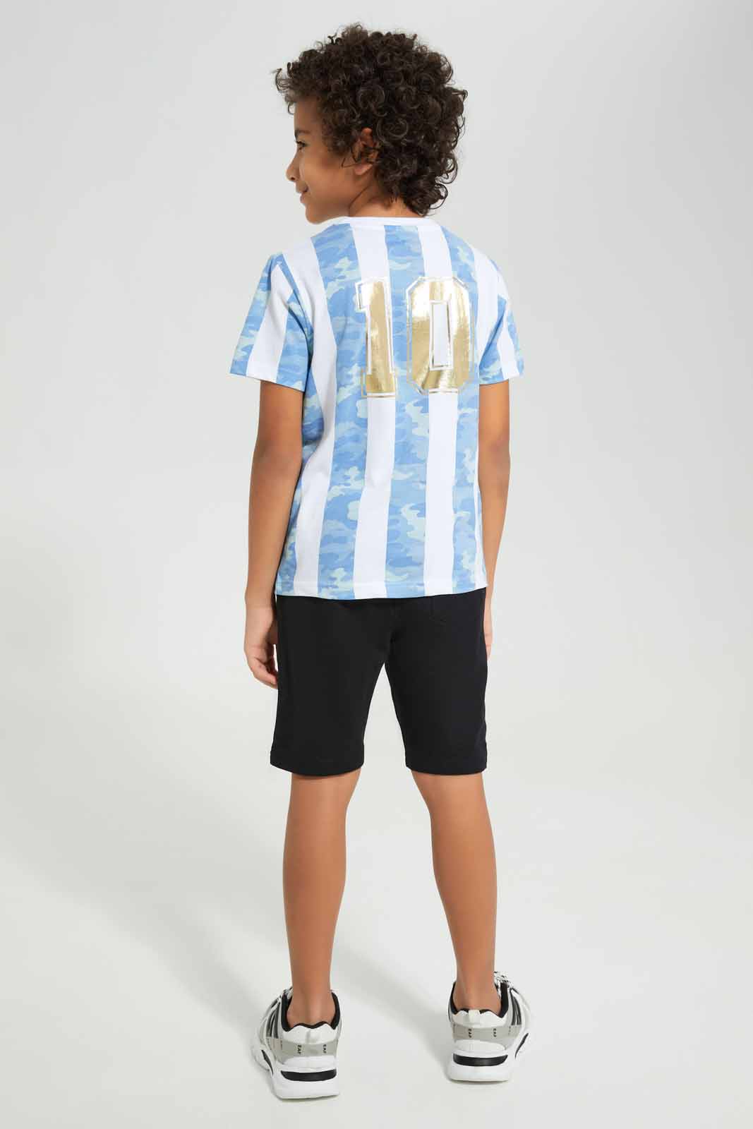 Boys Blue And Black Argentina Set (2 Piece)