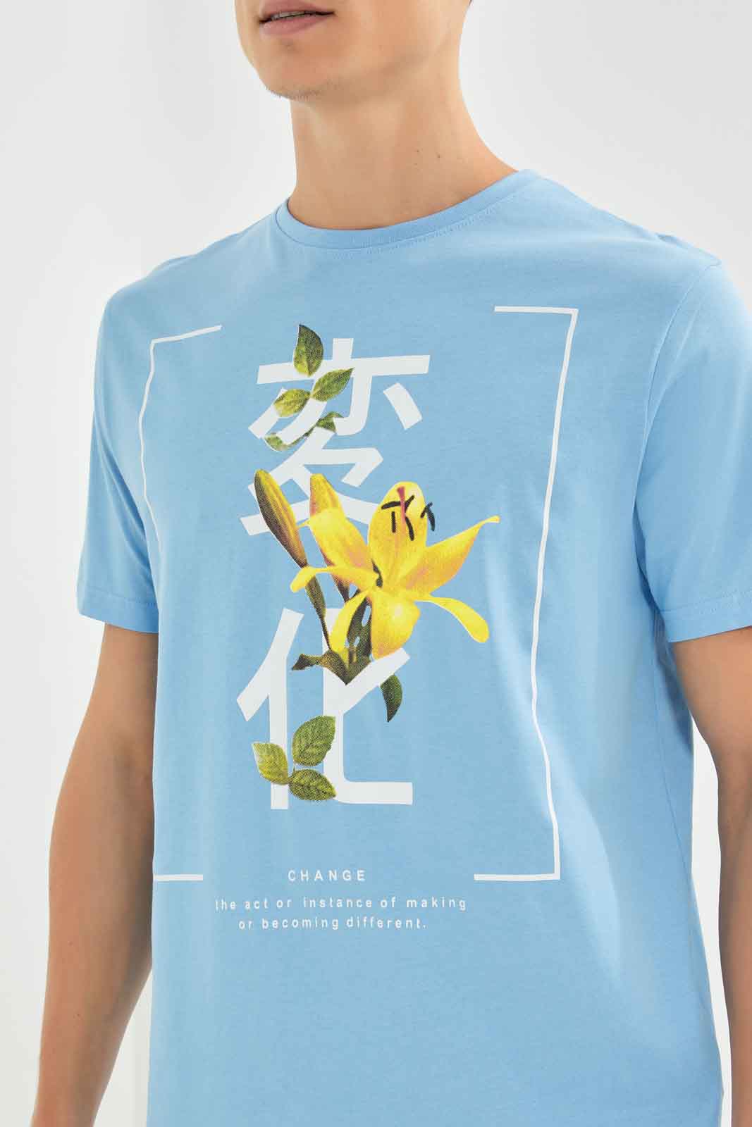 Redtag-Men-Sky-Blue-Graphic-T-Shirt-Category:T-Shirts,-Colour:Sky-Blue,-Deals:New-In,-Dept:Menswear,-Filter:Men's-Clothing,-Men-T-Shirts,-New-In-Men-APL,-Non-Sale,-S23A,-Section:Men,-TBL-Men's-