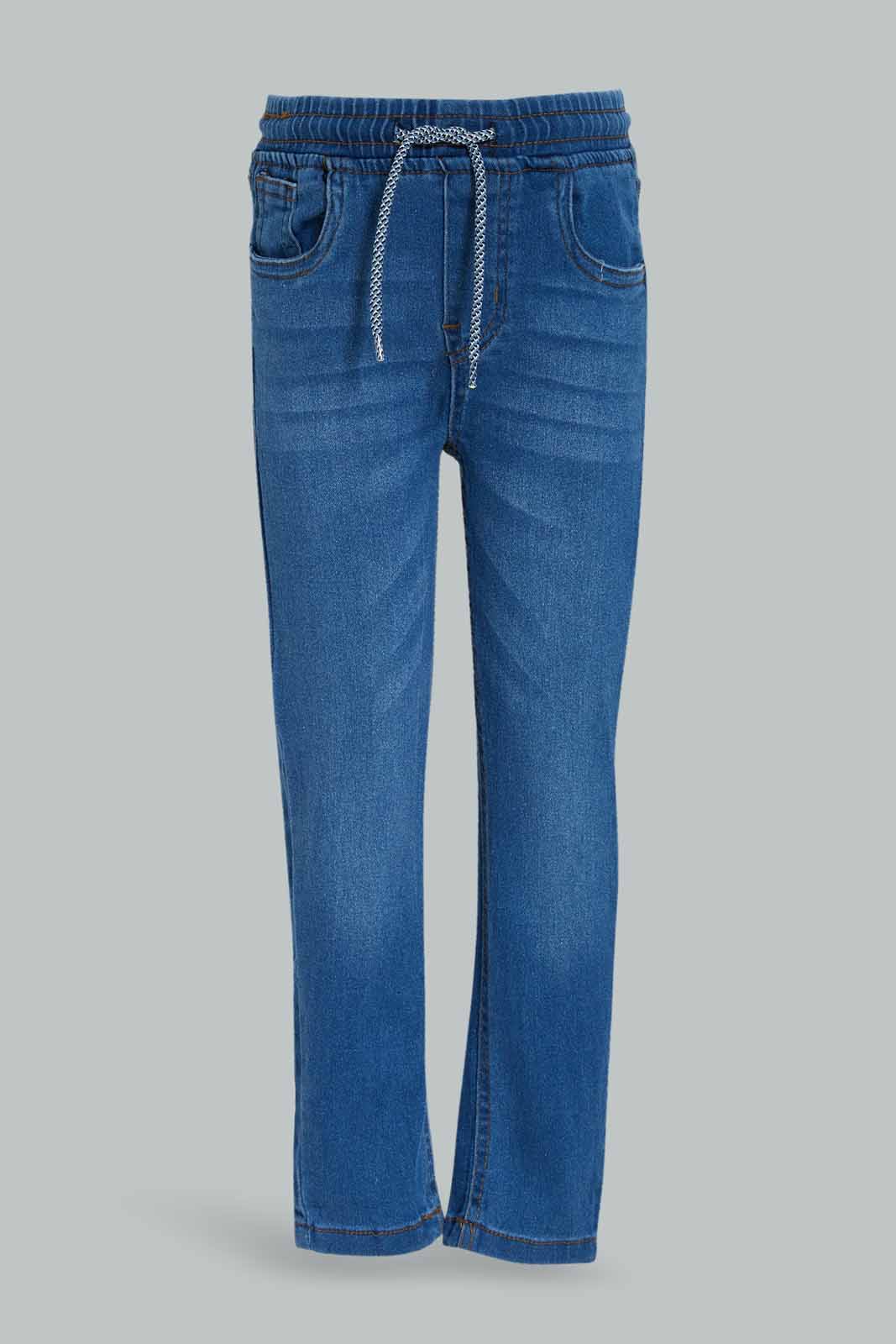 Redtag-Boys-Stone-Wash-Elasticated-Waist-Jean-365,-BOY-Jeans,-Category:Jeans,-Colour:Stonewash,-Deals:New-In,-Dept:Boys,-Filter:Boys-(2-to-8-Yrs),-New-In-BOY-APL,-Non-Sale,-Section:Boys-(0-to-14Yrs),-TBL-Boys-2 to 8 Years