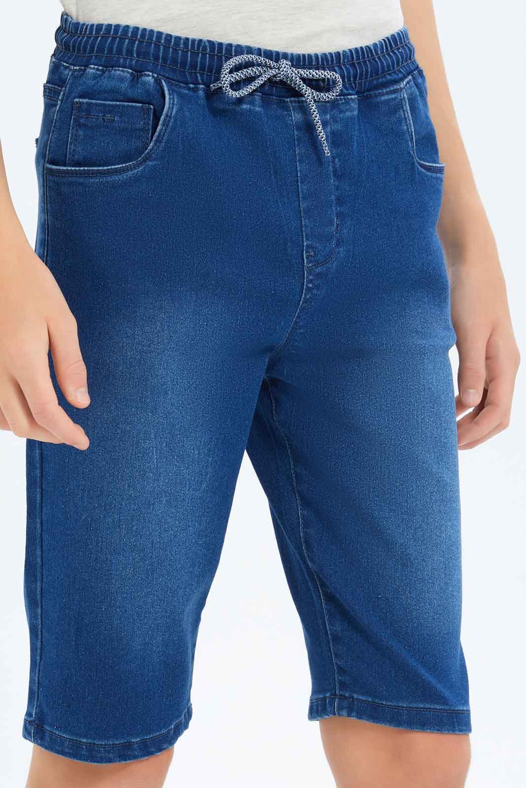 Redtag-Boys-Blue-Pull-On-Short-BSR-Shorts,-Category:Shorts,-Colour:Blue,-Deals:New-In,-Dept:Boys,-Filter:Senior-Boys-(8-to-14-Yrs),-New-In-BSR-APL,-Non-Sale,-S23B,-Section:Boys-(0-to-14Yrs),-TBL-Senior-Boys-9 to 14 Years