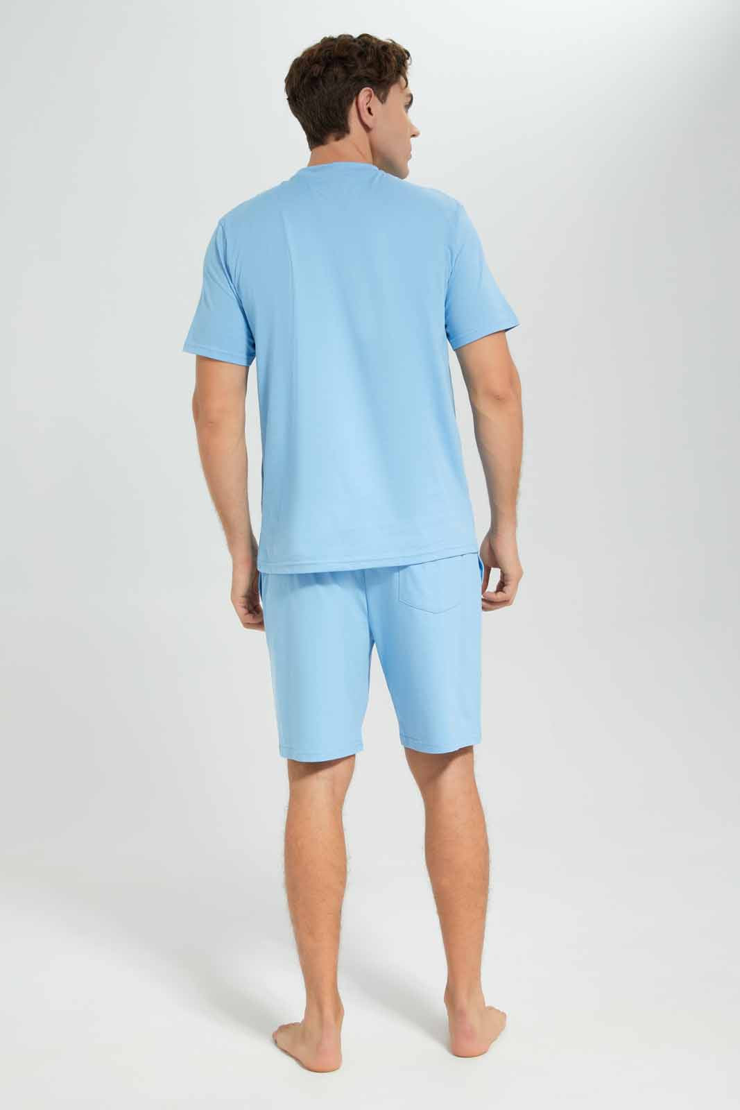 Redtag-Men-Sky-Blue-Pyjama-Shirts-Category:Pyjama-Sets,-Colour:Sky-Blue,-Deals:New-In,-Dept:Menswear,-Filter:Men's-Clothing,-Men-Pyjama-Sets,-New-In-Men-APL,-Non-Sale,-Section:Men,-W22B-Men's-
