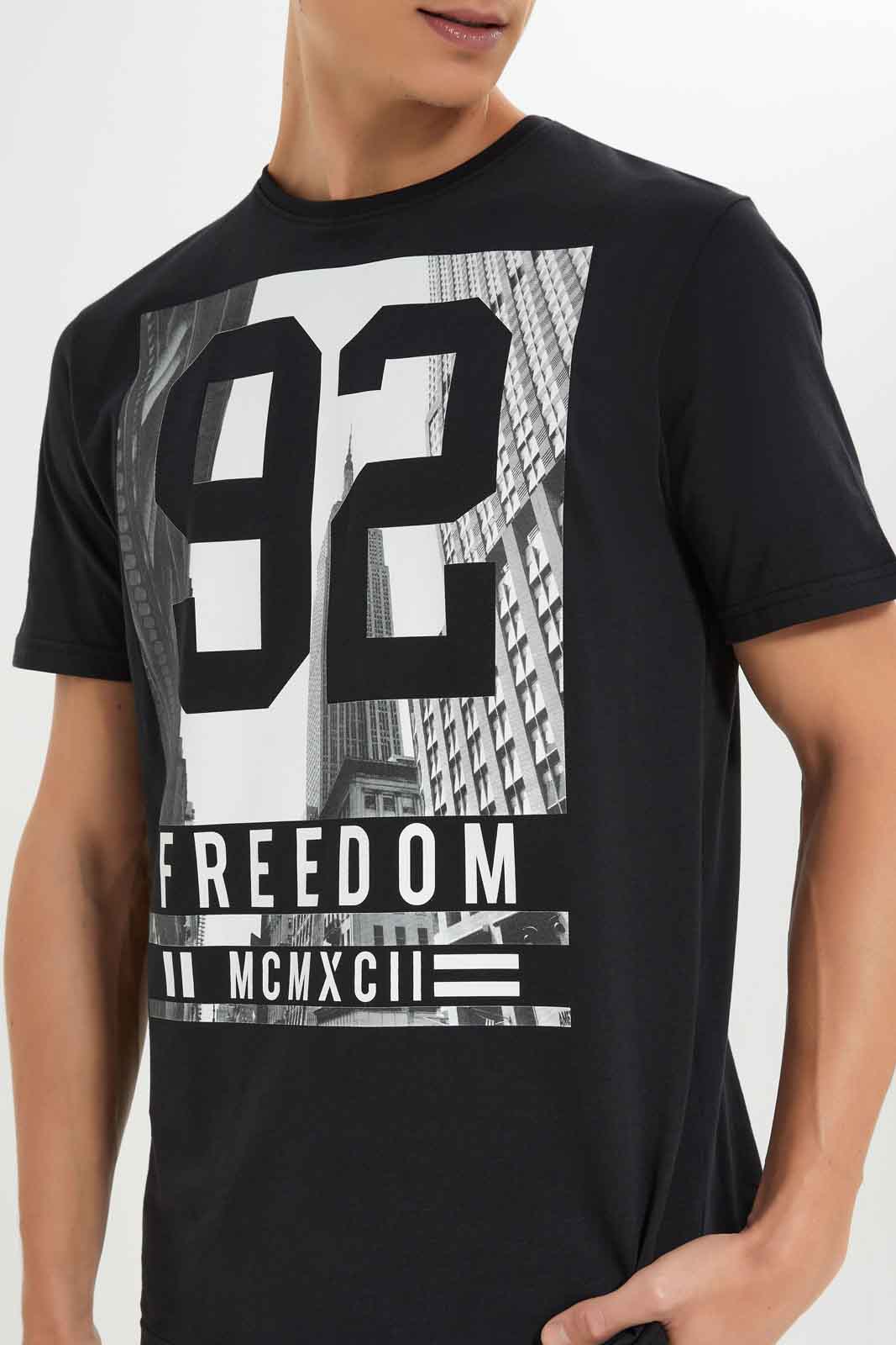 Redtag-Men-Black-Graphic-T-Shirt-Category:T-Shirts,-Colour:Black,-Deals:New-In,-Dept:Menswear,-Filter:Men's-Clothing,-Men-T-Shirts,-New-In-Men-APL,-Non-Sale,-S23A,-Section:Men,-TBL-Men's-