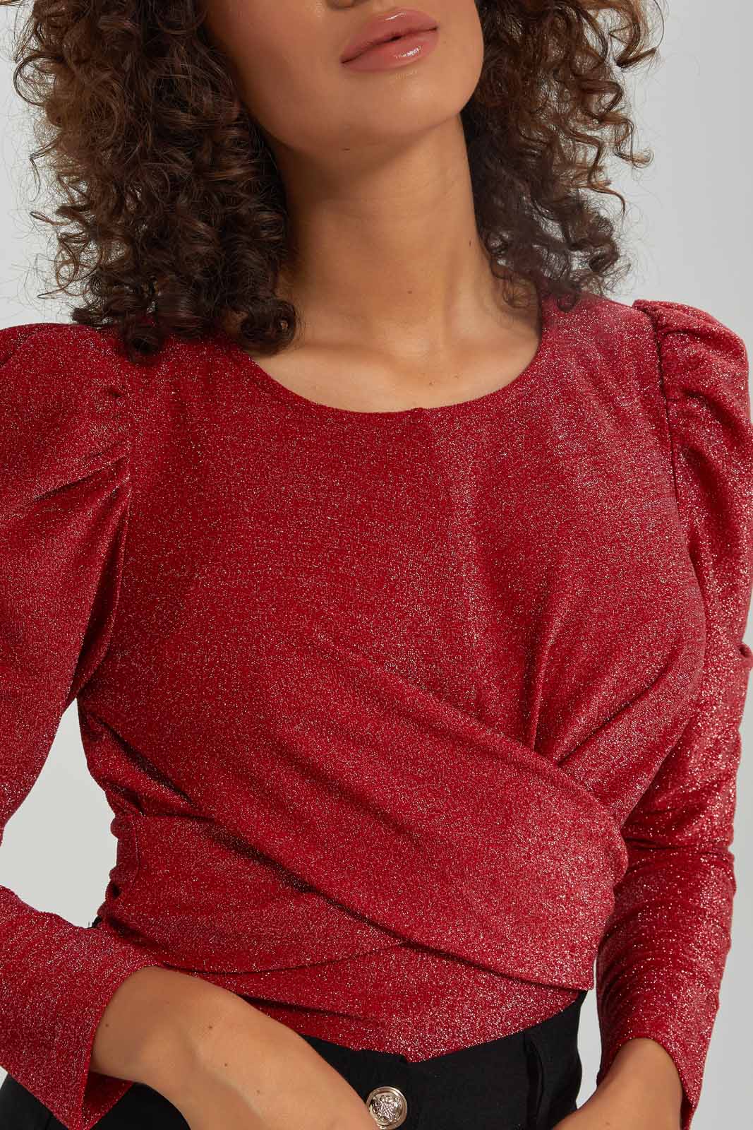 Redtag-Women-Front-Crossover-Detail-Top-Category:Tops,-Colour:Red,-Deals:New-In,-Dept:Ladieswear,-FF,-Filter:Women's-Clothing,-New-In-Women-APL,-Non-Sale,-S23A,-Section:Women,-Women-Tops-Women's-