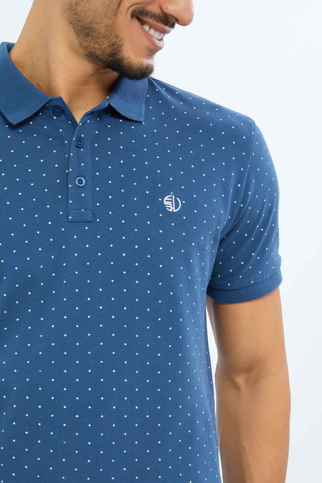 Redtag-Men-Blue-Aop-Polo-Shirt-With-Chest-Logo-Category:Polo-T-Shirts,-Colour:Blue,-Deals:New-In,-Dept:Menswear,-Filter:Men's-Clothing,-Men-Polo-T-Shirts,-New-In-Men-APL,-Non-Sale,-S23B,-Section:Men-Men's-