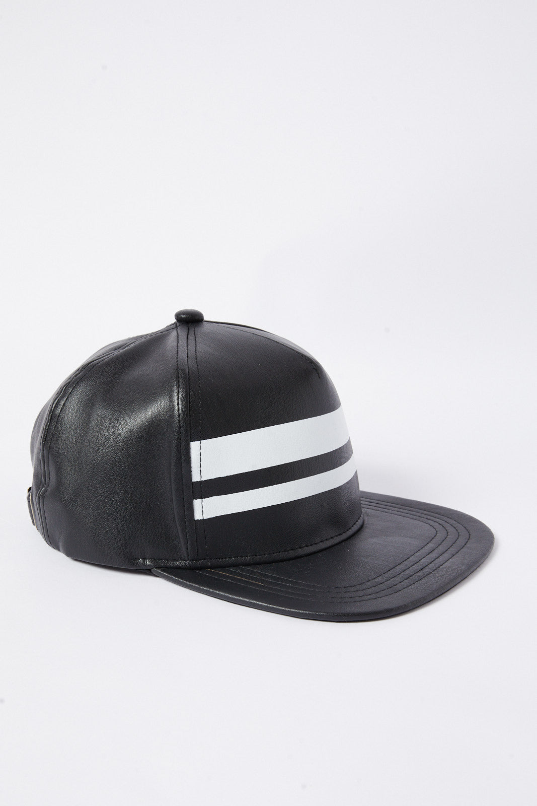 Redtag-Black-Pu-Cap-Category:Caps-&-Hats,-Colour:Black,-Deals:New-In,-Dept:Menswear,-Filter:Men's-Accessories,-Men-Caps-&-Hats,-New-In,-New-In-Men-ACC,-Non-Sale,-S23A,-Section:Men-Men's-