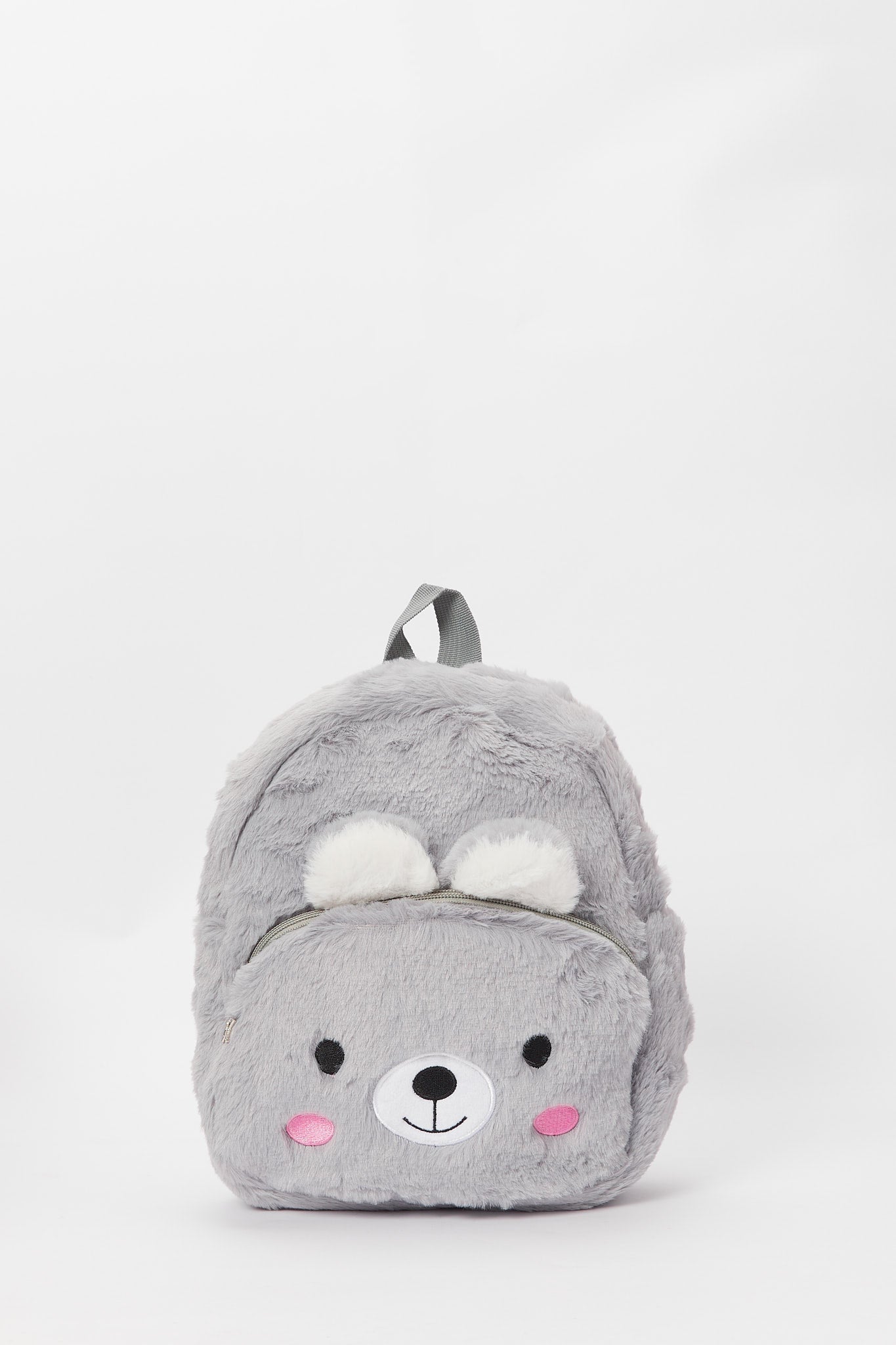 Redtag-Grey-Character-Embellished-Backpack-Category:Bags,-Colour:Grey,-Deals:New-In,-Dept:Girls,-Filter:Girls-Accessories,-GIR-Bags,-H1:ACC,-H2:GIR,-H3:GIA,-H4:HBG,-New-In,-New-In-GIR-ACC,-Non-Sale,-S23A,-Season:S23B,-Section:Girls-(0-to-14Yrs),-Style:FUR-Girls-