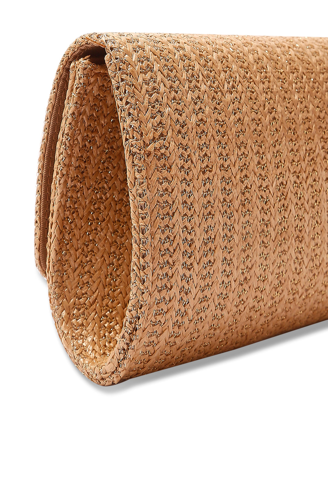 Redtag-Beige-With-Gold-Embellished-Buckle-Clutch-Bag-Category:Bags,-Colour:Beige,-Dept:Ladieswear,-Filter:Women's-Accessories,-New-In,-New-In-Women-ACC,-Non-Sale,-S23A,-Section:Women,-Women-Bags-Women-