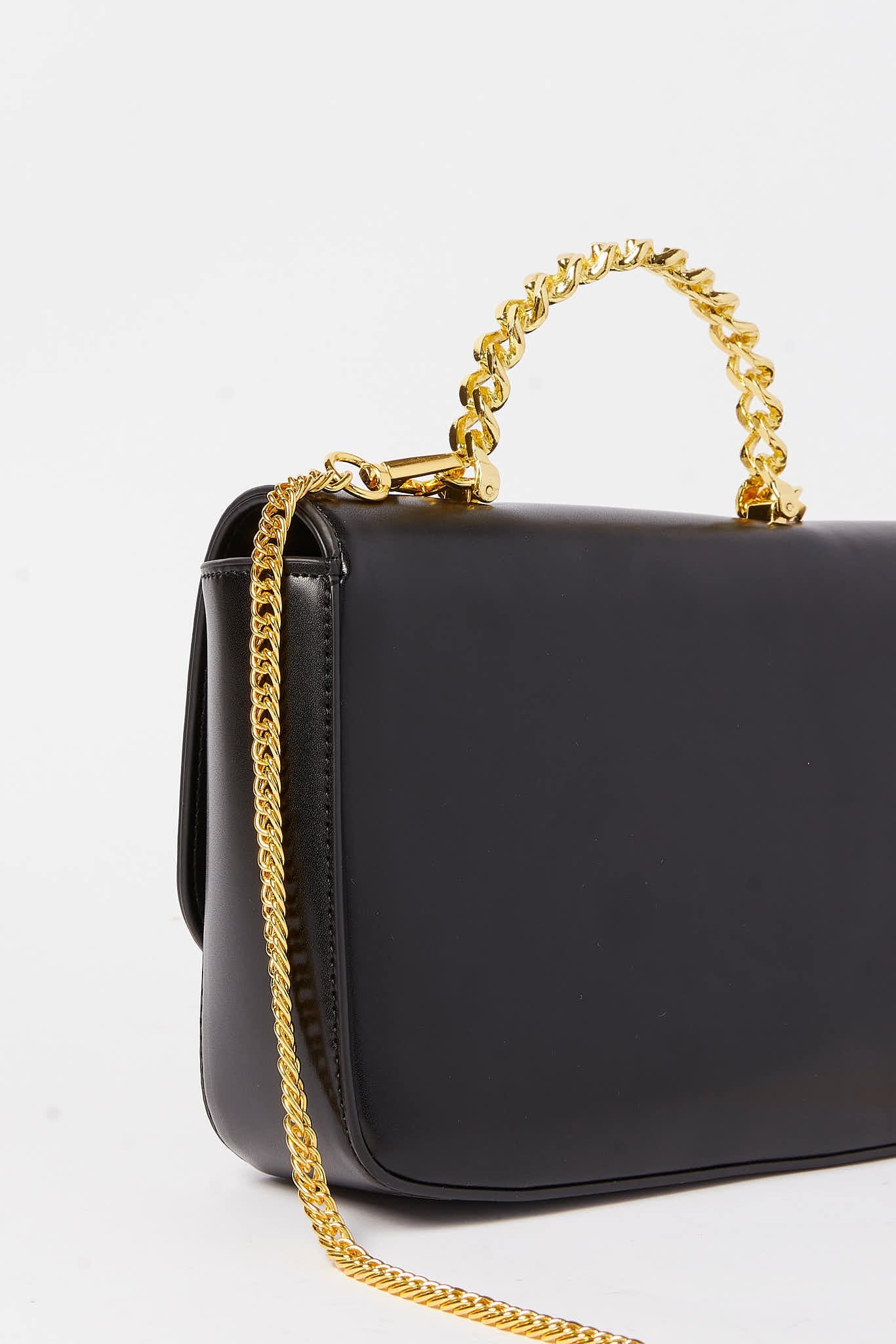 Redtag-Black-With-Gold-Embellished-Buckle-Clutch-Bag-Category:Bags,-Colour:Black,-Dept:Ladieswear,-Filter:Women's-Accessories,-New-In,-New-In-Women-ACC,-Non-Sale,-S23A,-Section:Women,-Women-Bags-Women-