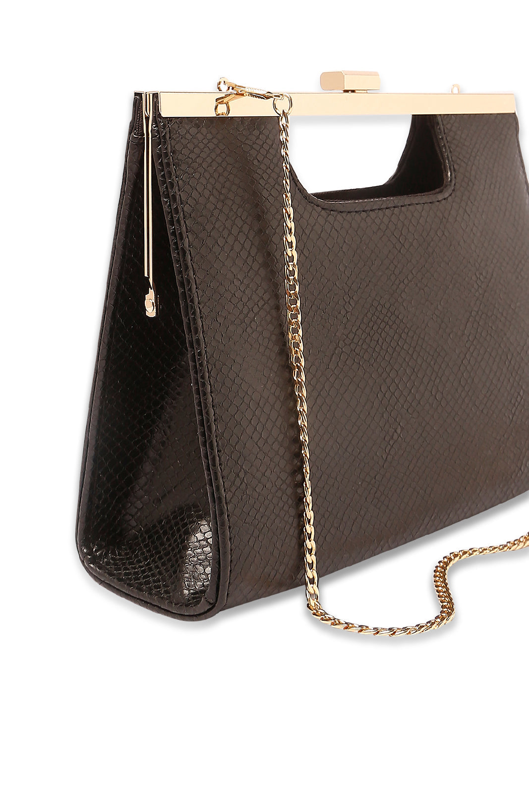 Redtag-Black-Textured-Envelope-Bag-Category:Bags,-Colour:Black,-Dept:Ladieswear,-Filter:Women's-Accessories,-New-In,-New-In-Women-ACC,-Non-Sale,-S23A,-Section:Women,-Women-Bags-Women-