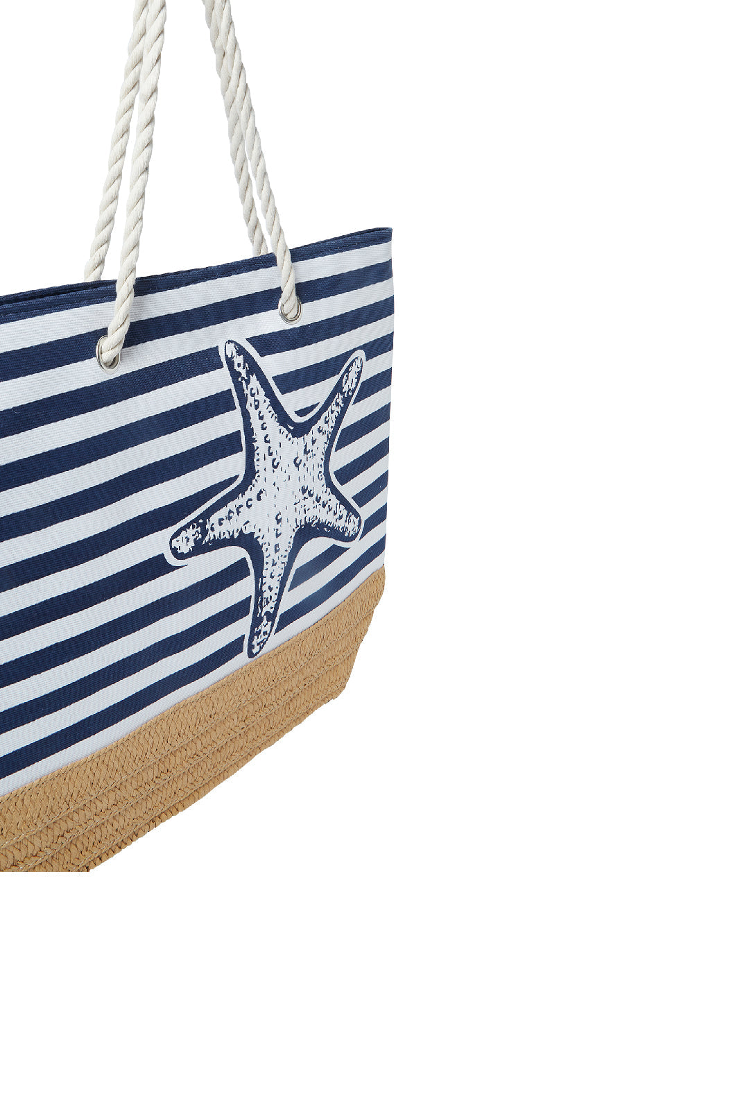 Redtag-Anvy-And-White-Stripe-Beach-Bag-Category:Bags,-Colour:Assorted,-Dept:Ladieswear,-Filter:Women's-Accessories,-New-In,-New-In-Women-ACC,-Non-Sale,-S23A,-Section:Women,-Women-Bags-Women-