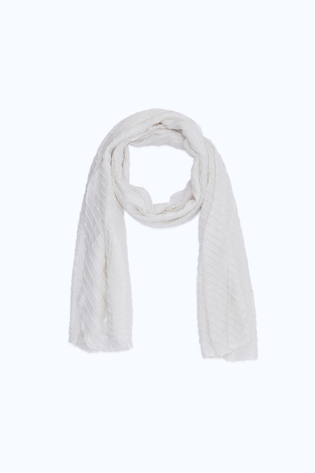 Redtag-Grey-Crinkled-Solid-Scarf-Category:Scarves,-Colour:Grey,-Deals:New-In,-Dept:Ladieswear,-Filter:Women's-Accessories,-H1:ACC,-H2:LAD,-H3:LAA,-H4:SCA,-New-In,-New-In-Women-ACC,-Non-Sale,-S23B,-Season:S23B,-Section:Women,-Style:FASHION,-Women-Scarves-Women-