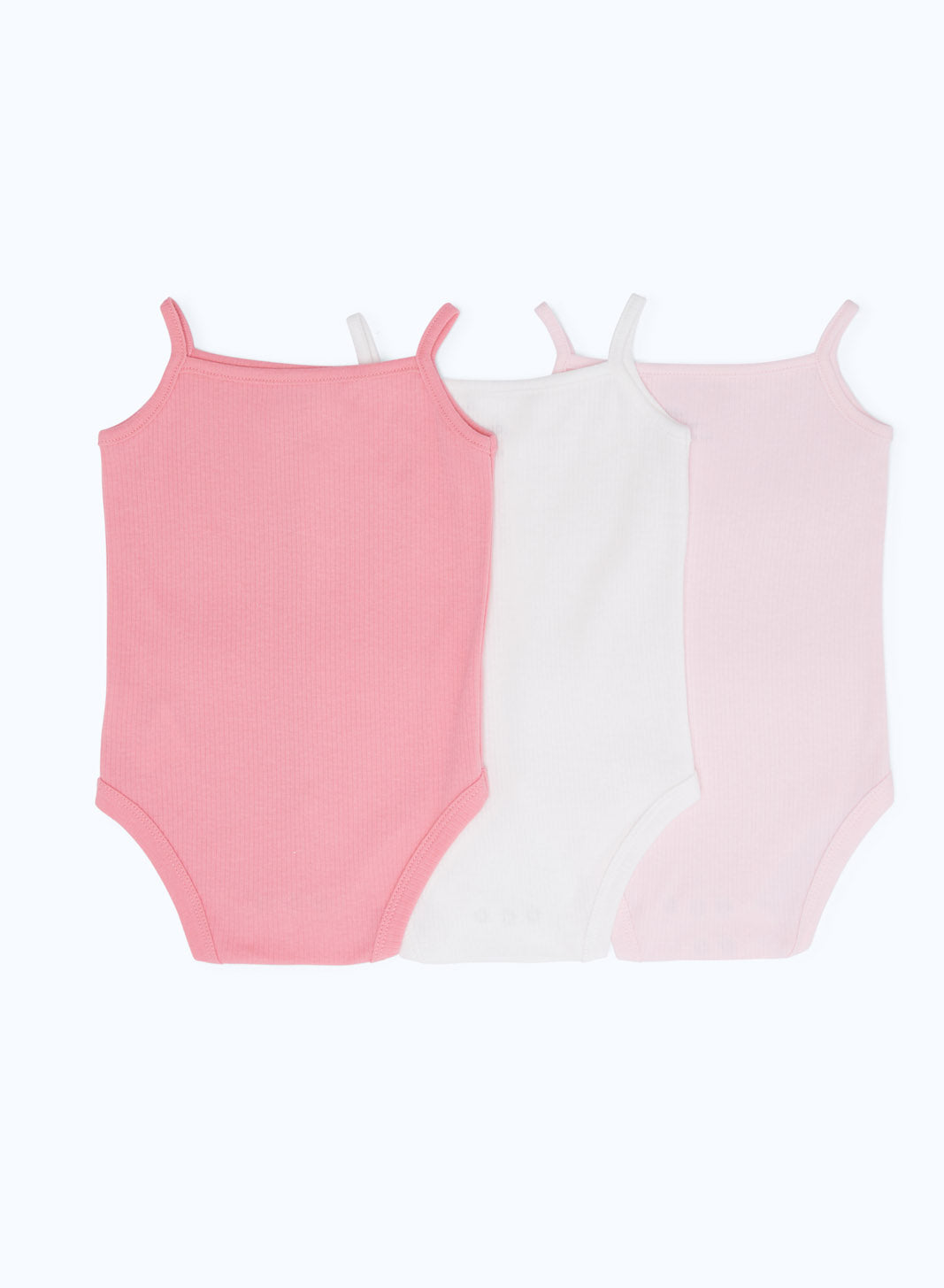 Redtag-Assorted-3-Pack-Strappy-Pointelle-Bodysuit-Category:Bodysuits,-Colour:Blue,-Deals:New-In,-Dept:New-Born,-Filter:Baby-(0-to-12-Mths),-H1:KWR,-H2:NBF,-H3:RMS,-H4:BSS,-NBF-Bodysuits,-New-In-NBF-APL,-Non-Sale,-S23A,-Season:S23B,-Section:Boys-(0-to-14Yrs)-Baby-0 to 12 Months