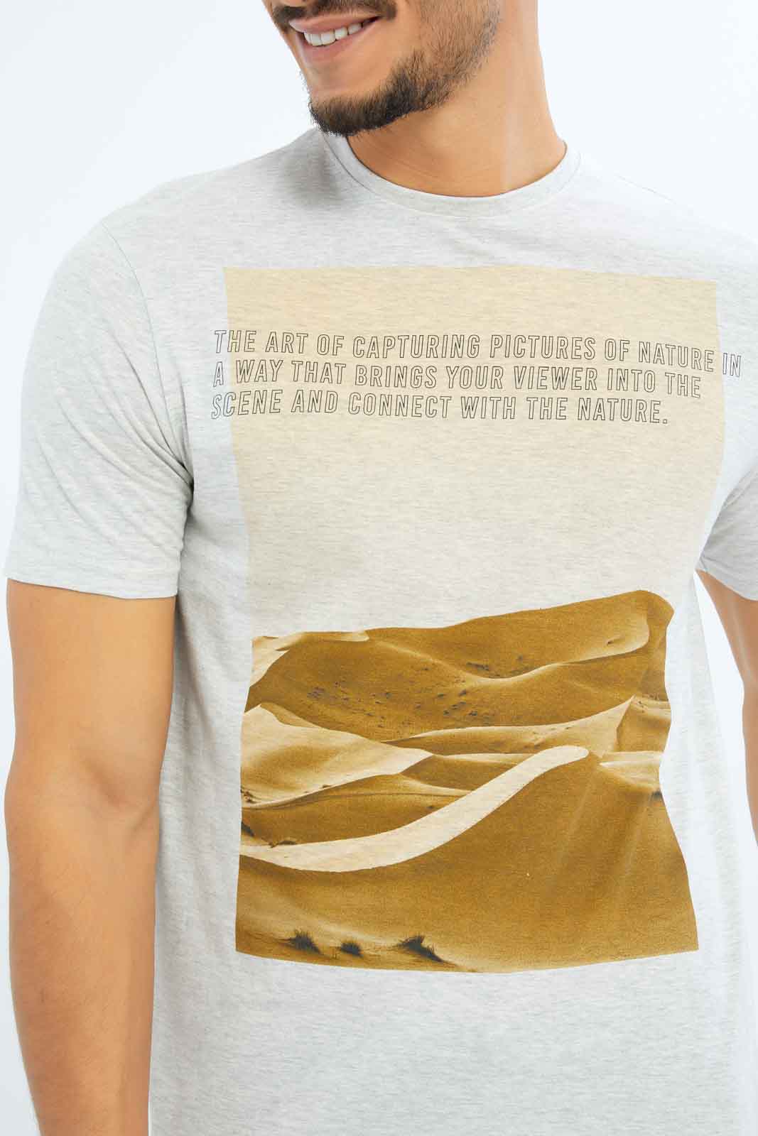 Redtag-Men-Ecru-Graphic-T-Shirt-Category:T-Shirts,-Colour:Ecru,-Deals:New-In,-Dept:Menswear,-Filter:Men's-Clothing,-Men-T-Shirts,-New-In-Men-APL,-Non-Sale,-S23B,-Section:Men,-TBL-Men's-
