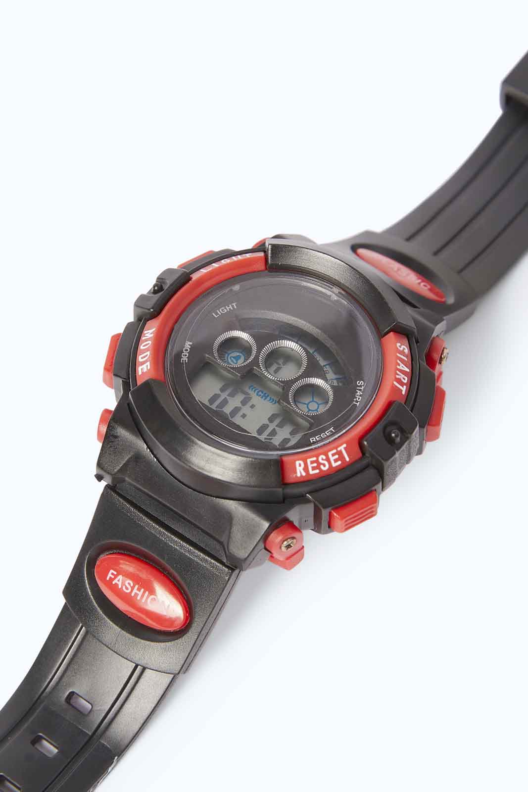 Redtag-Black-N-Red-Multi-Functional-Digital-Watch-BOY-Watches,-Category:Watches,-Colour:Assorted,-Deals:2-FOR-69,-Deals:New-In,-Dept:Boys,-Filter:Boys-Accessories,-New-In,-New-In-BOY-ACC,-Non-Sale,-S23A,-Section:Boys-(0-to-14Yrs)-Boys-