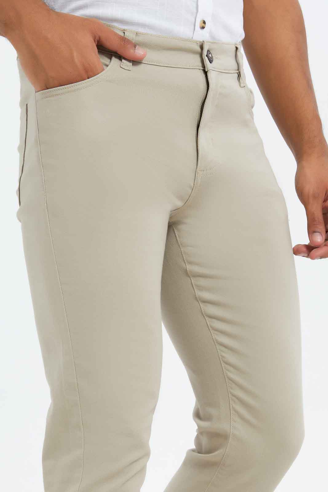 Redtag-Men-Beige-Slim-Fit-5-Pocket-Trouser-Category:Trousers,-Colour:Beige,-Deals:New-In,-Dept:Menswear,-Filter:Men's-Clothing,-Men-Trousers,-New-In-Men-APL,-Non-Sale,-S23A,-Section:Men,-TBL-Men's-